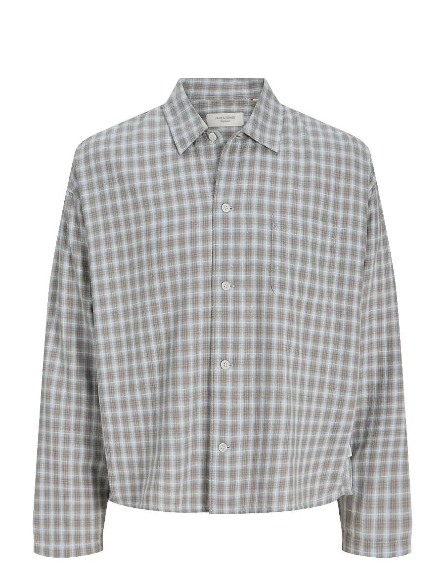Jack & Jones - JORSAVONA AUSTIN DOBBY SHIRT LS STYDSS26 - rutiga skjortor - vintage khaki - 1