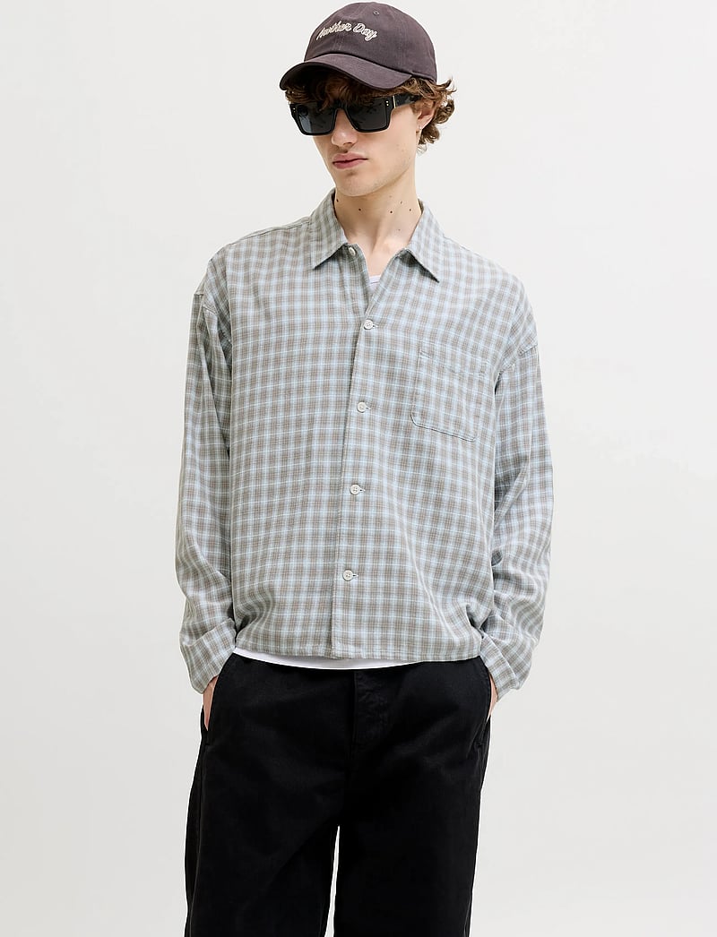 Jack & Jones - JORSAVONA AUSTIN DOBBY SHIRT LS STYDSS26 - chemises à carreaux - vintage khaki - 0