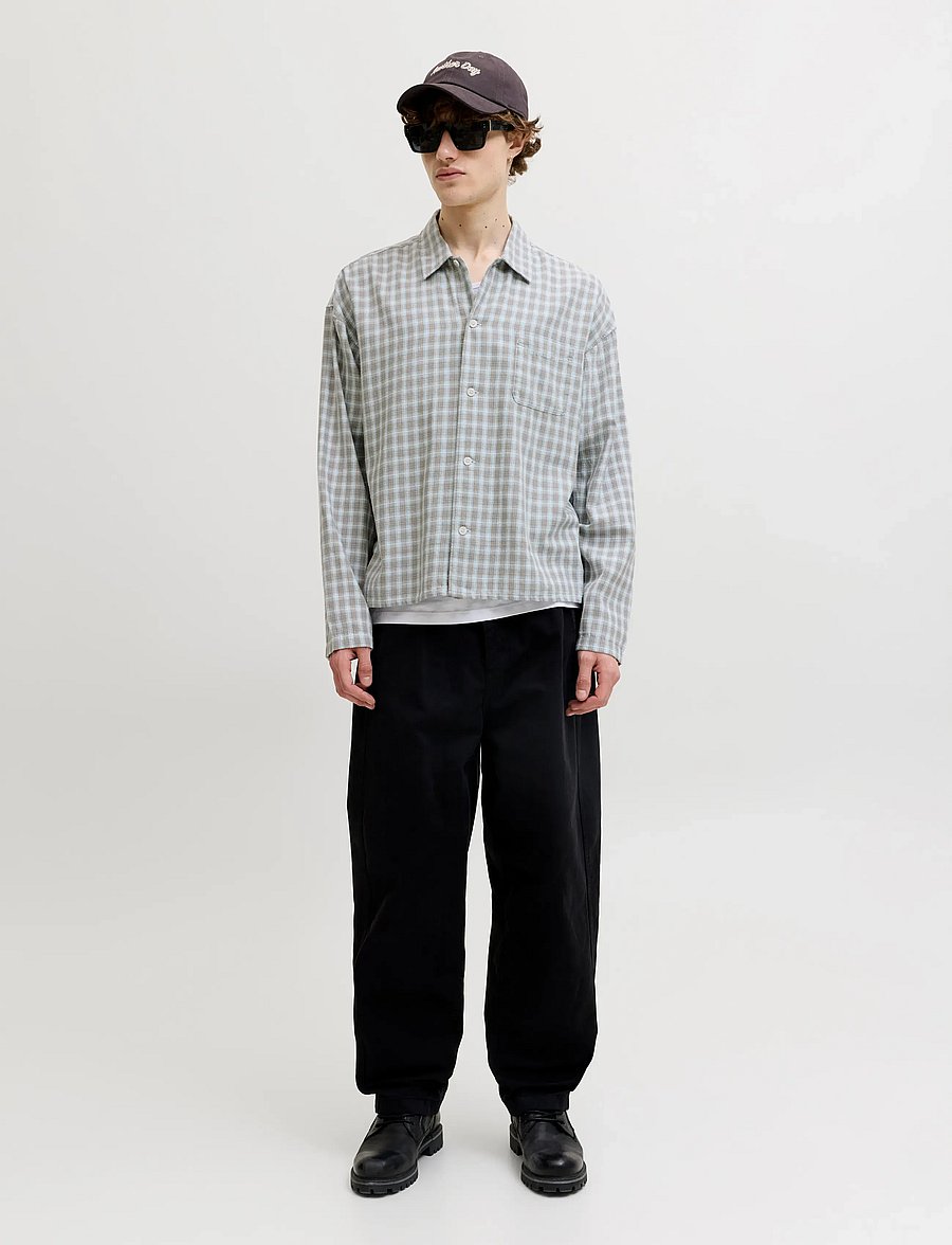 Jack & Jones - JORSAVONA AUSTIN DOBBY SHIRT LS STYDSS26 - rutiga skjortor - vintage khaki - 4