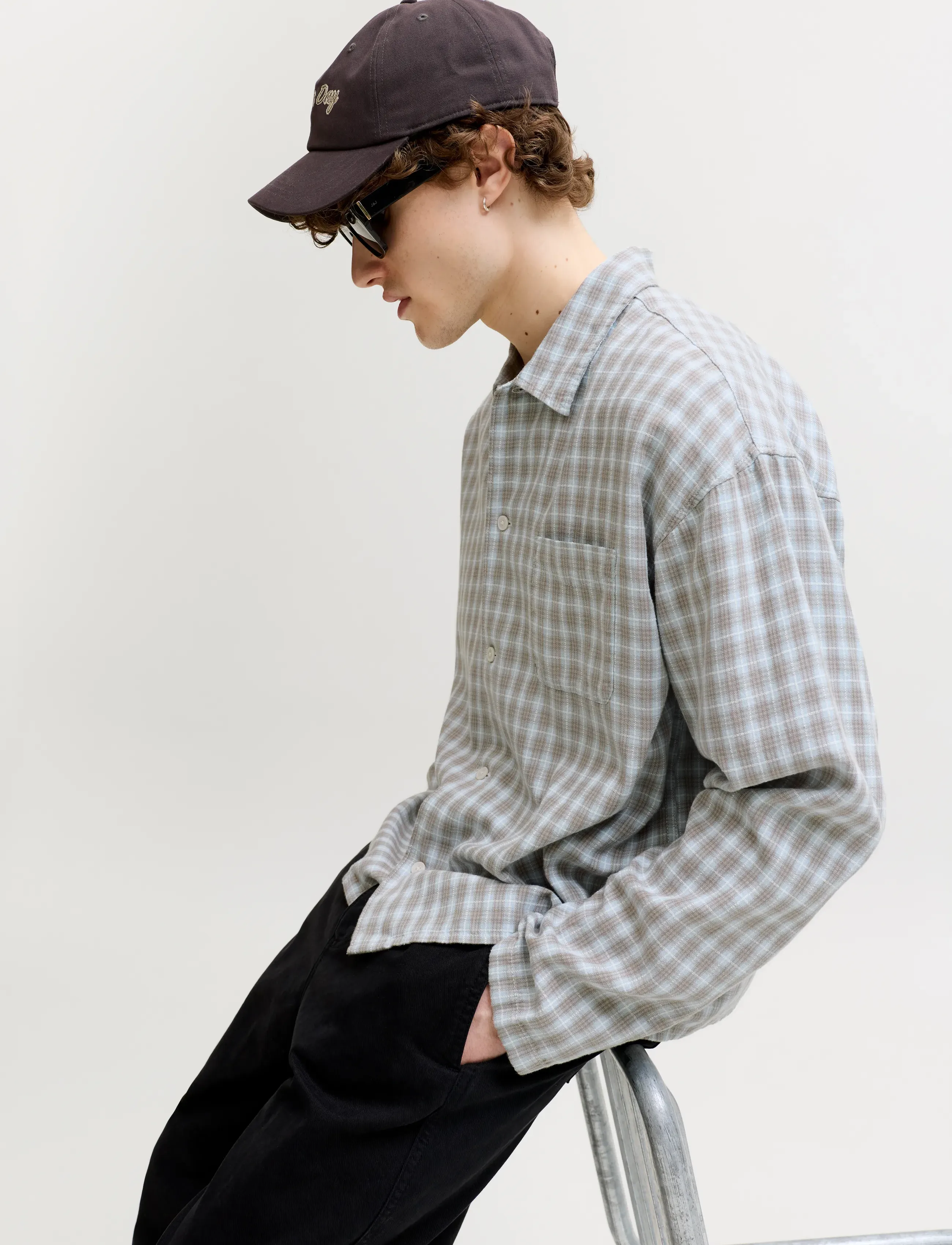 JACK & JONES Jorsavona Austin Dobby Shirt Ls Stydss26 casual skjortor herr – bild 5