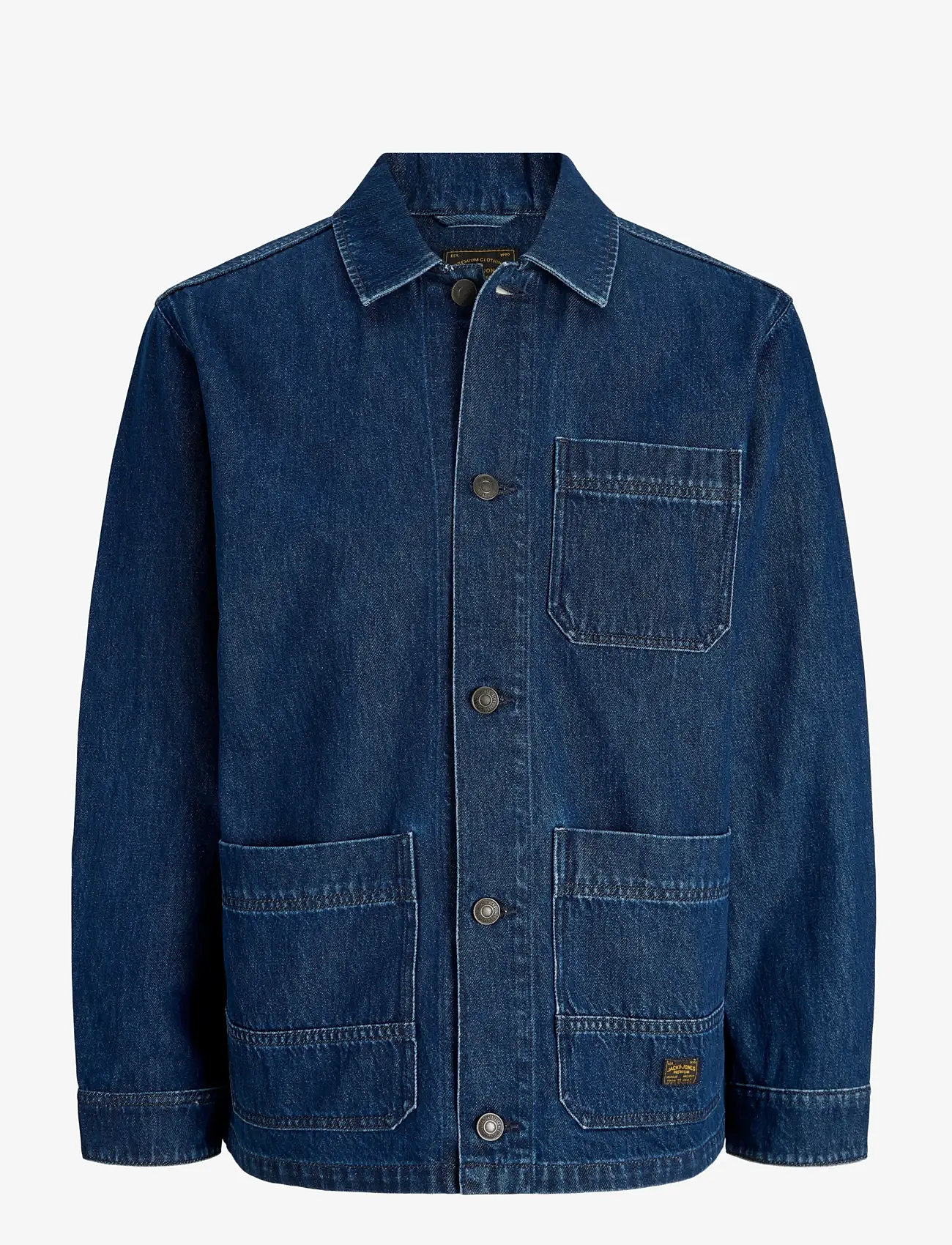 Jack & Jones - JPRBLUDERRY DNM L/S OVERSHIRT STYD - collections - blue denim - 1