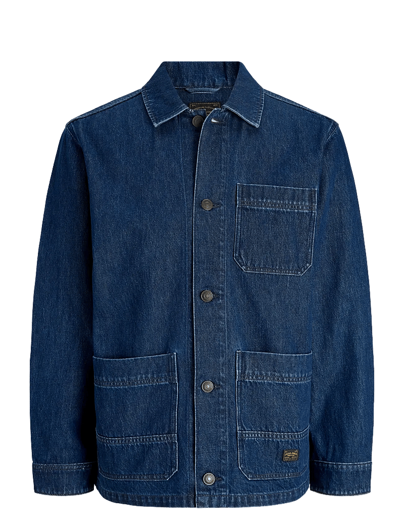 Jack & Jones - JPRBLUDERRY DNM L/S OVERSHIRT STYD - collections - blue denim - 1