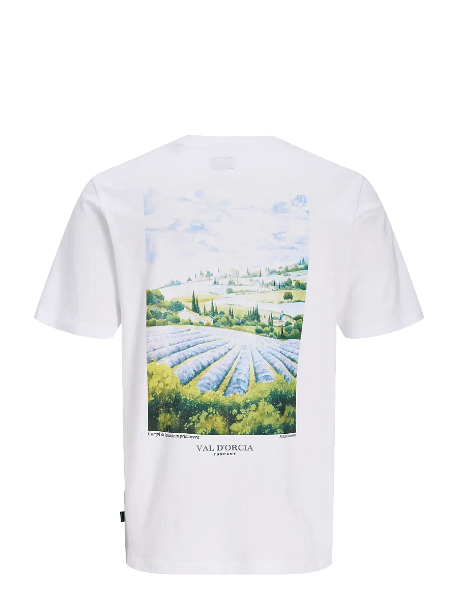 Jack & Jones - JPRBLAJAMES GRAPHIC SS TEE STYD SS26 - lühikeste varrukatega t-särgid - bright white - 2