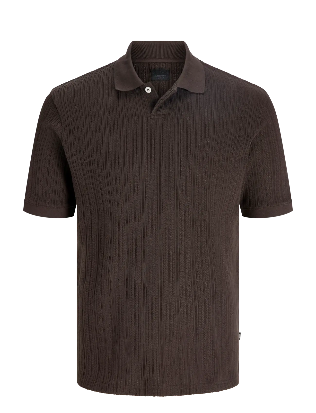 Jack & Jones JPRBLAHENRY SS POLO STYD SS26 - Kortärmade pikéer - CHOCOLATE TORTE / white