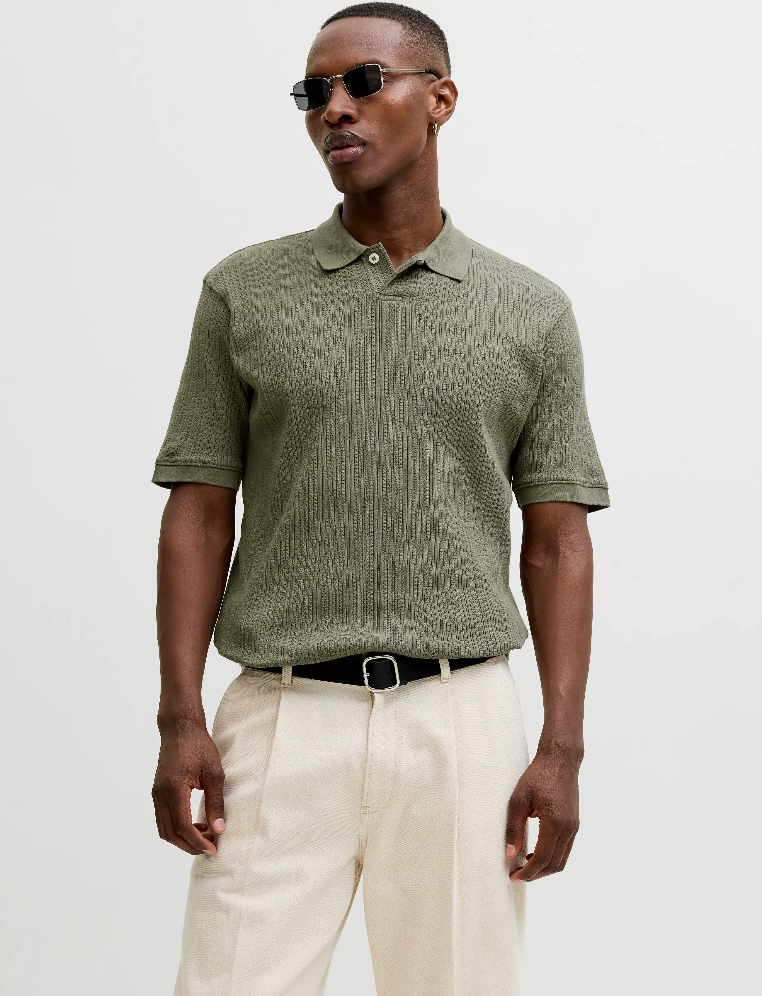 Jack & Jones JPRBLAHENRY SS POLO STYD SS26 - Kläder - SMOKEY OLIVE / khaki/green
