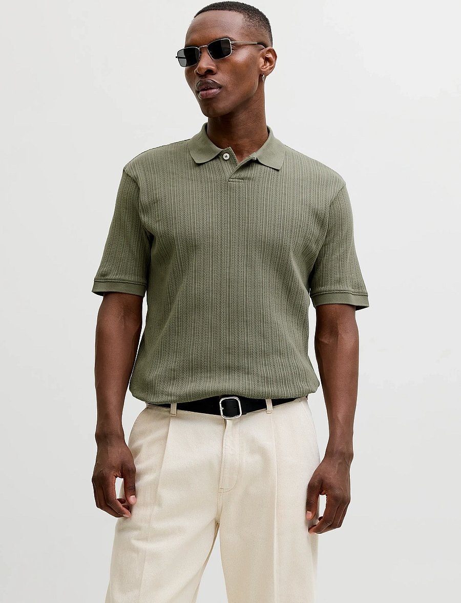 Jack & Jones - JPRBLAHENRY SS POLO STYD SS26 - kortärmade pikéer - smokey olive - 0