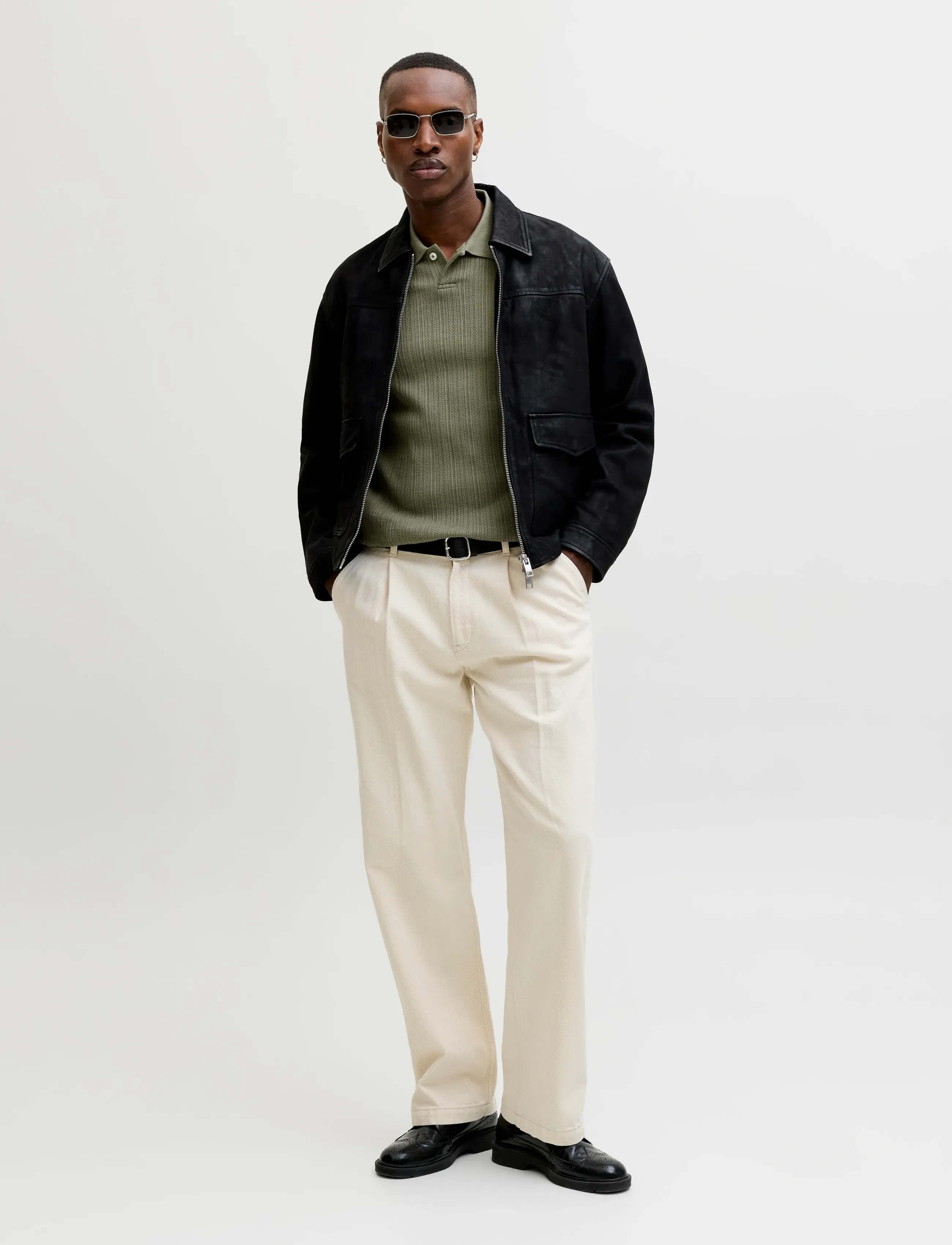 Jack & Jones - JPRBLAHENRY SS POLO STYD SS26 - short-sleeved polos - smokey olive - 4