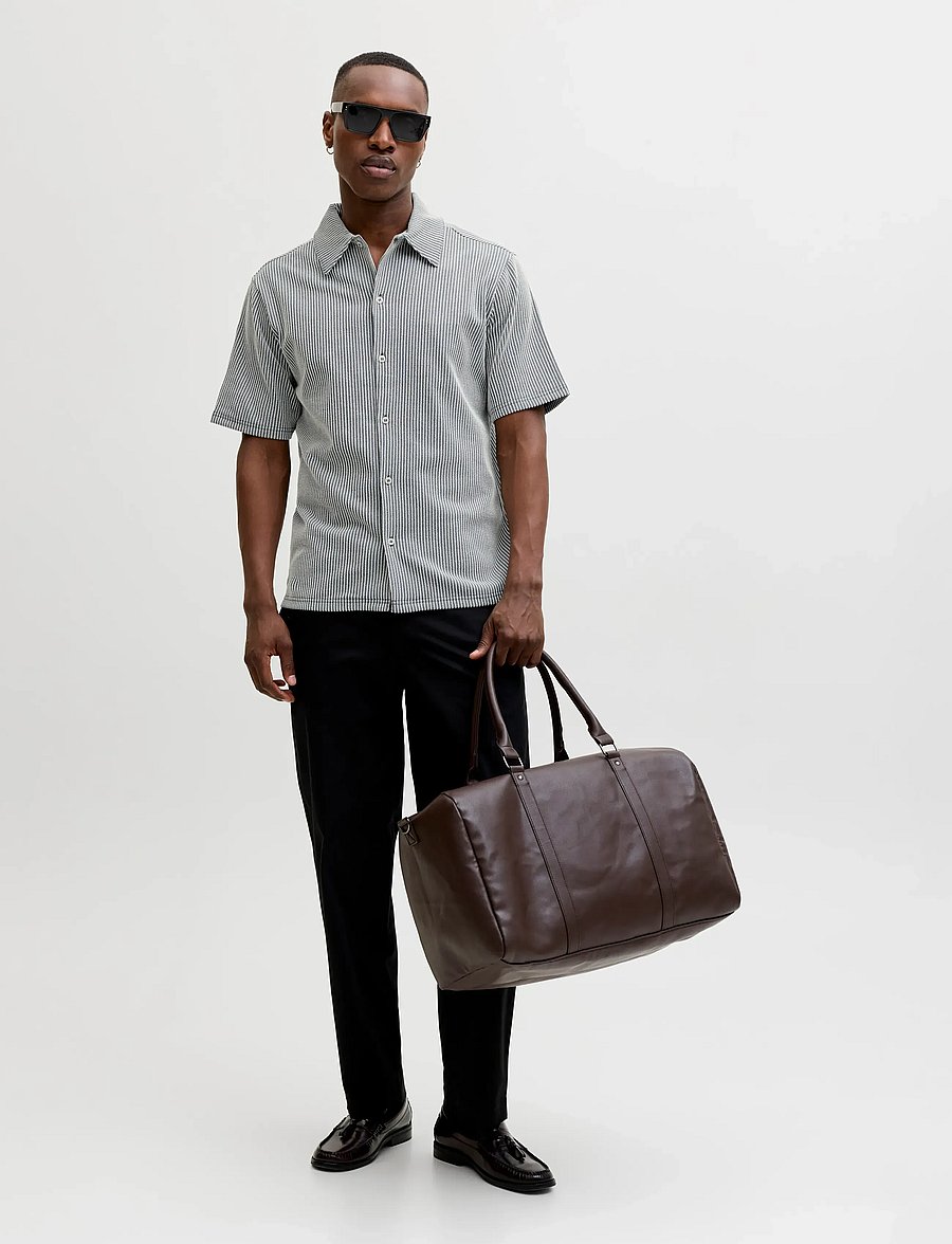Jack & Jones - JPRBLANOAH SS SHIRT STYD SS26 - krekli ar īsām piedurknēm - dark navy - 4