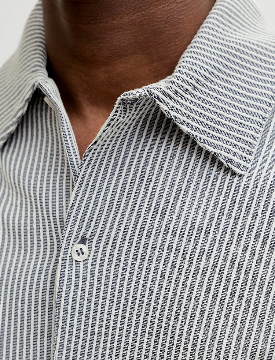 Jack & Jones - JPRBLANOAH SS SHIRT STYD SS26 - krekli ar īsām piedurknēm - dark navy - 5