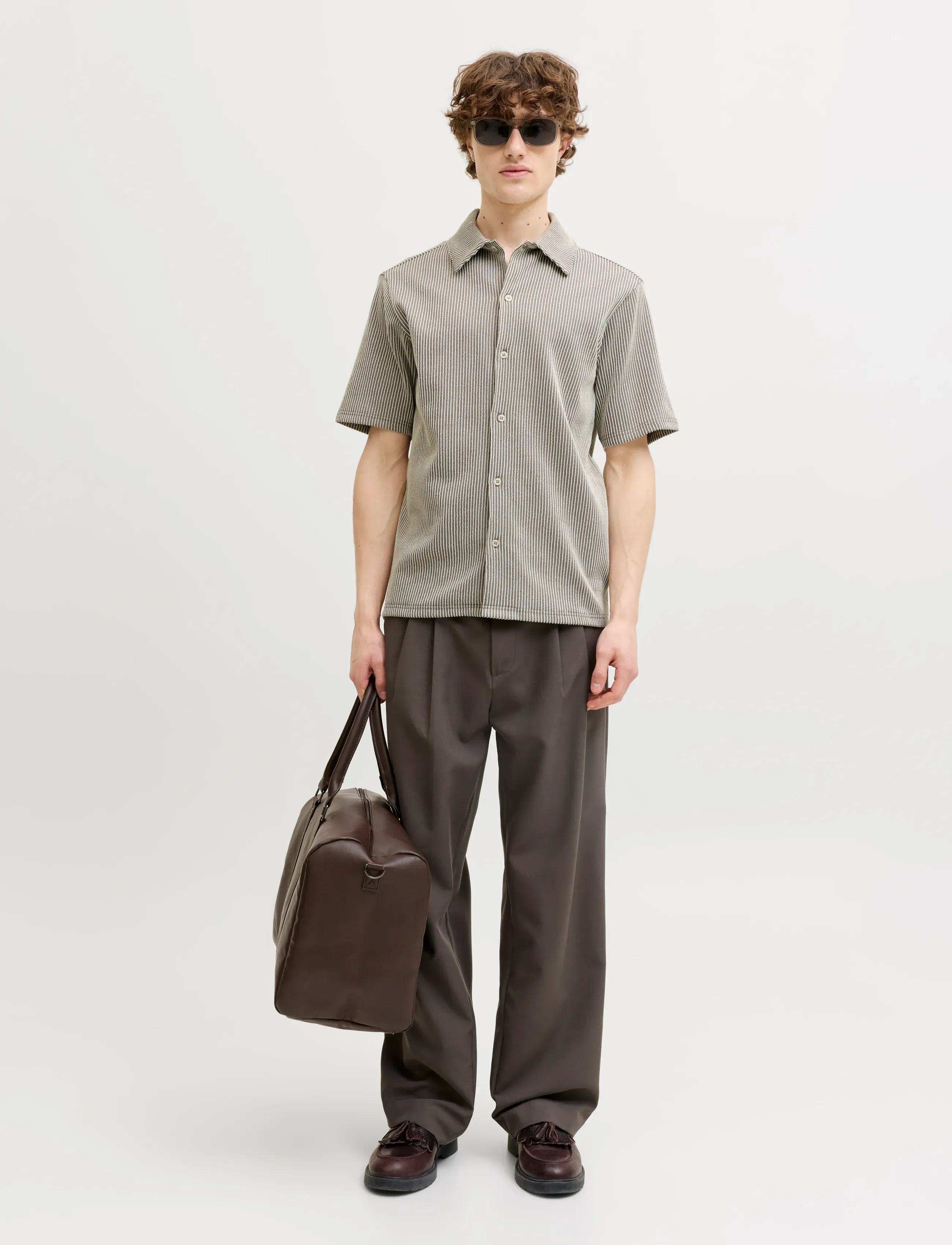 Jack & Jones - JPRBLANOAH SS SHIRT STYD SS26 - kortærmede skjorter - morel - 4