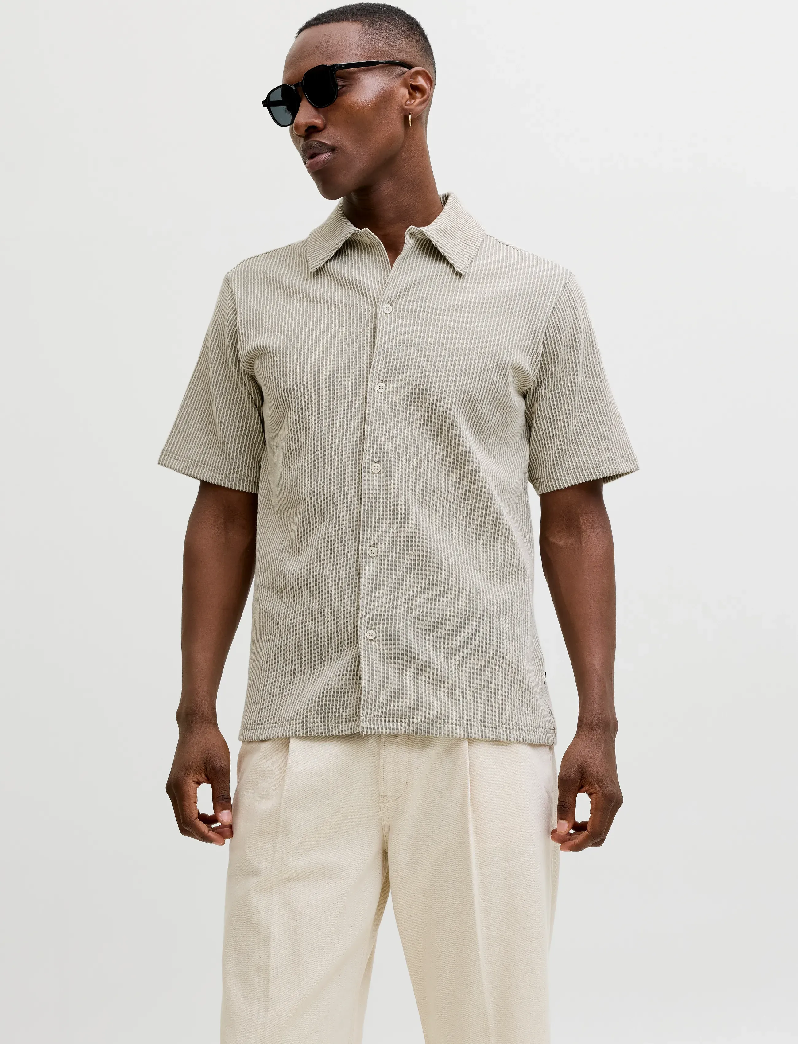 Jack & Jones JPRBLANOAH SS SHIRT STYD SS26 - Kleidung - SMOKEY OLIVE / khaki/green