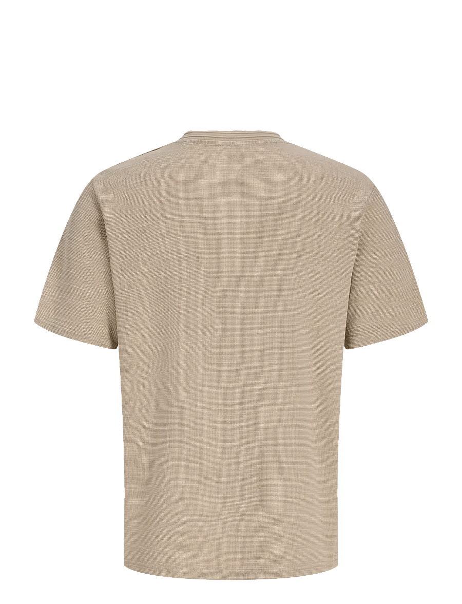 Jack & Jones - JPRBLULUCAS SS HENLEY TEE STYD SS26 - kurzärmelige t-shirts - humus - 2