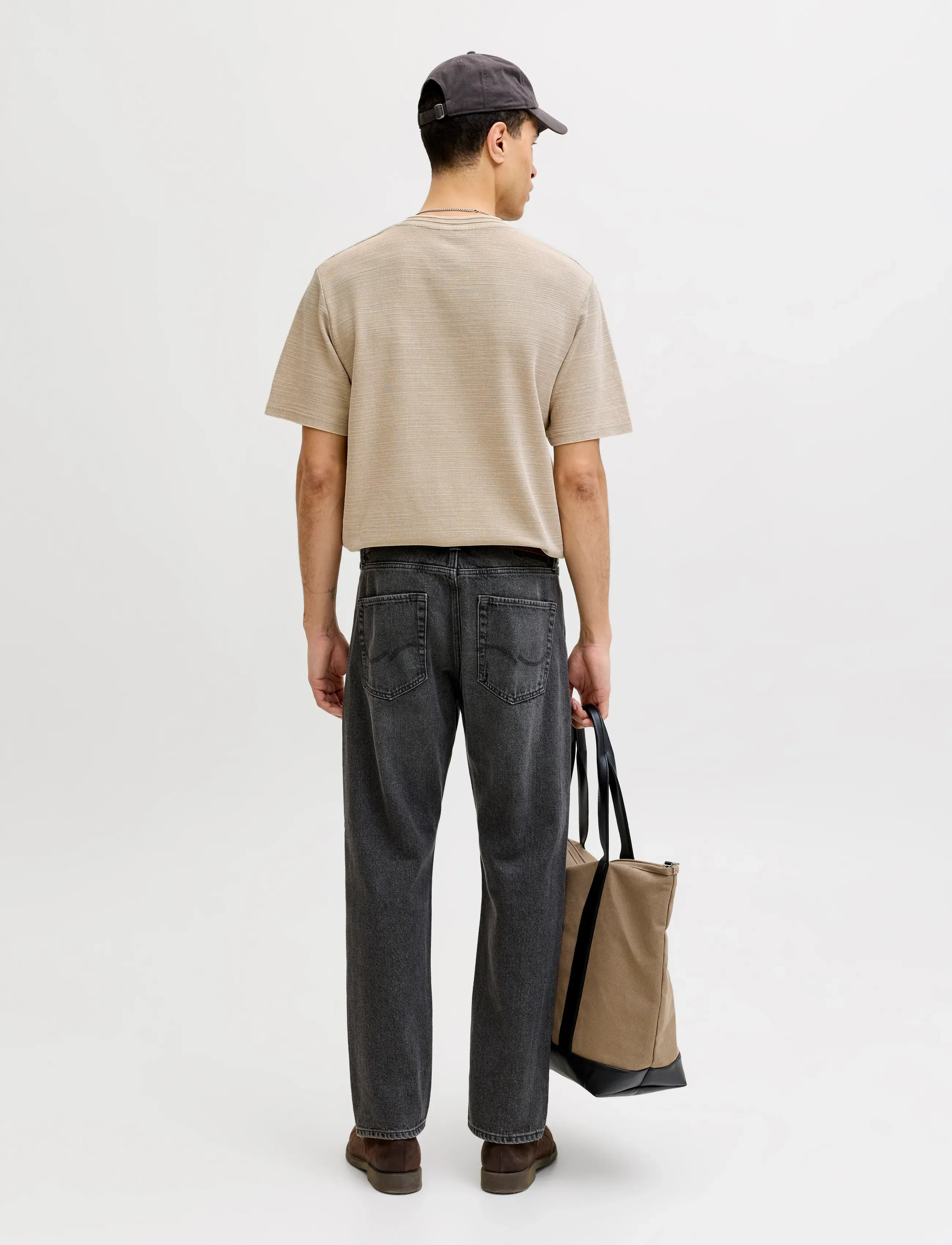 Jack & Jones - JPRBLULUCAS SS HENLEY TEE STYD SS26 - short-sleeved t-shirts - humus - 3