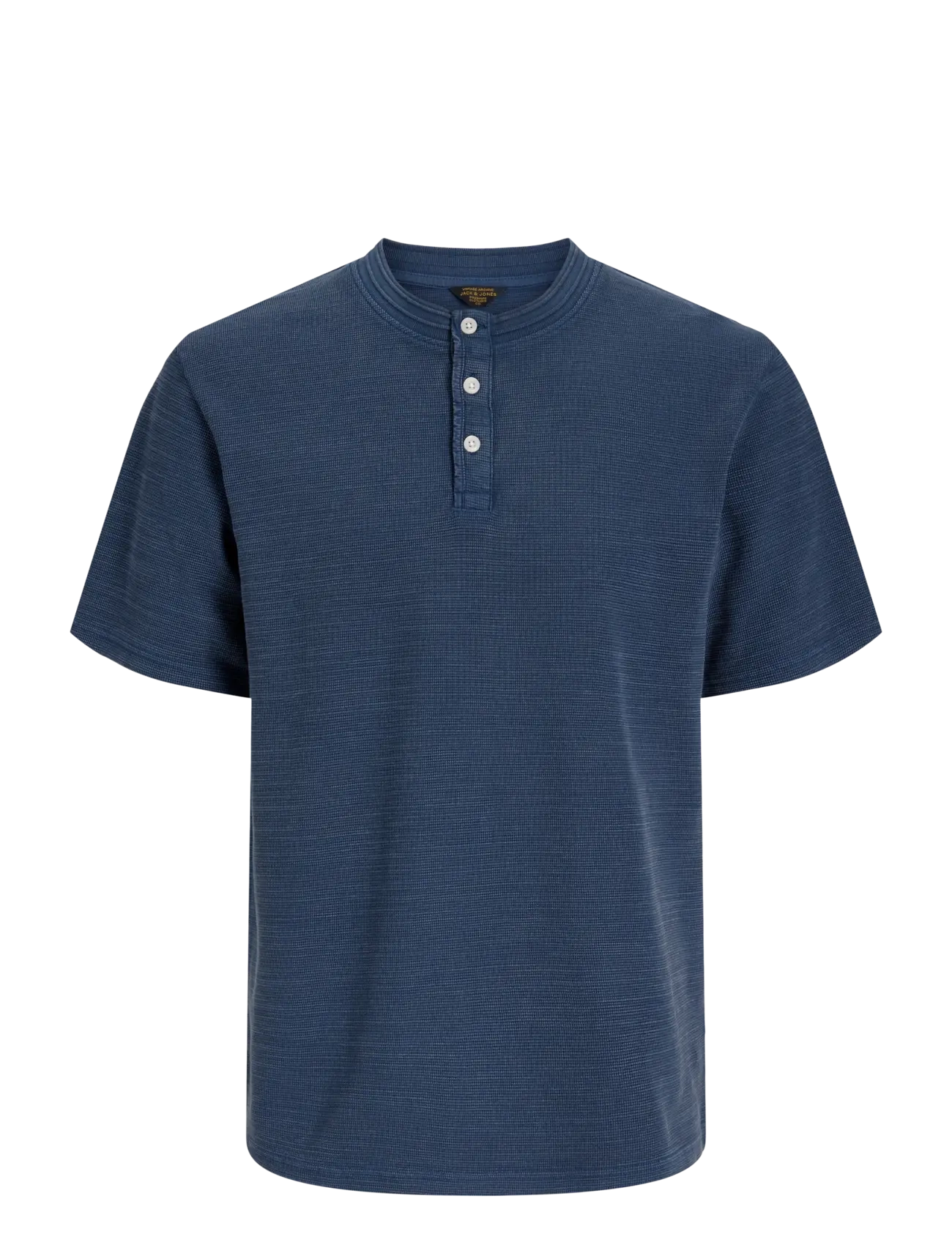 Jack & Jones JPRBLULUCAS SS HENLEY TEE STYD SS26 - T-shirts - INSIGNIA BLUE / white