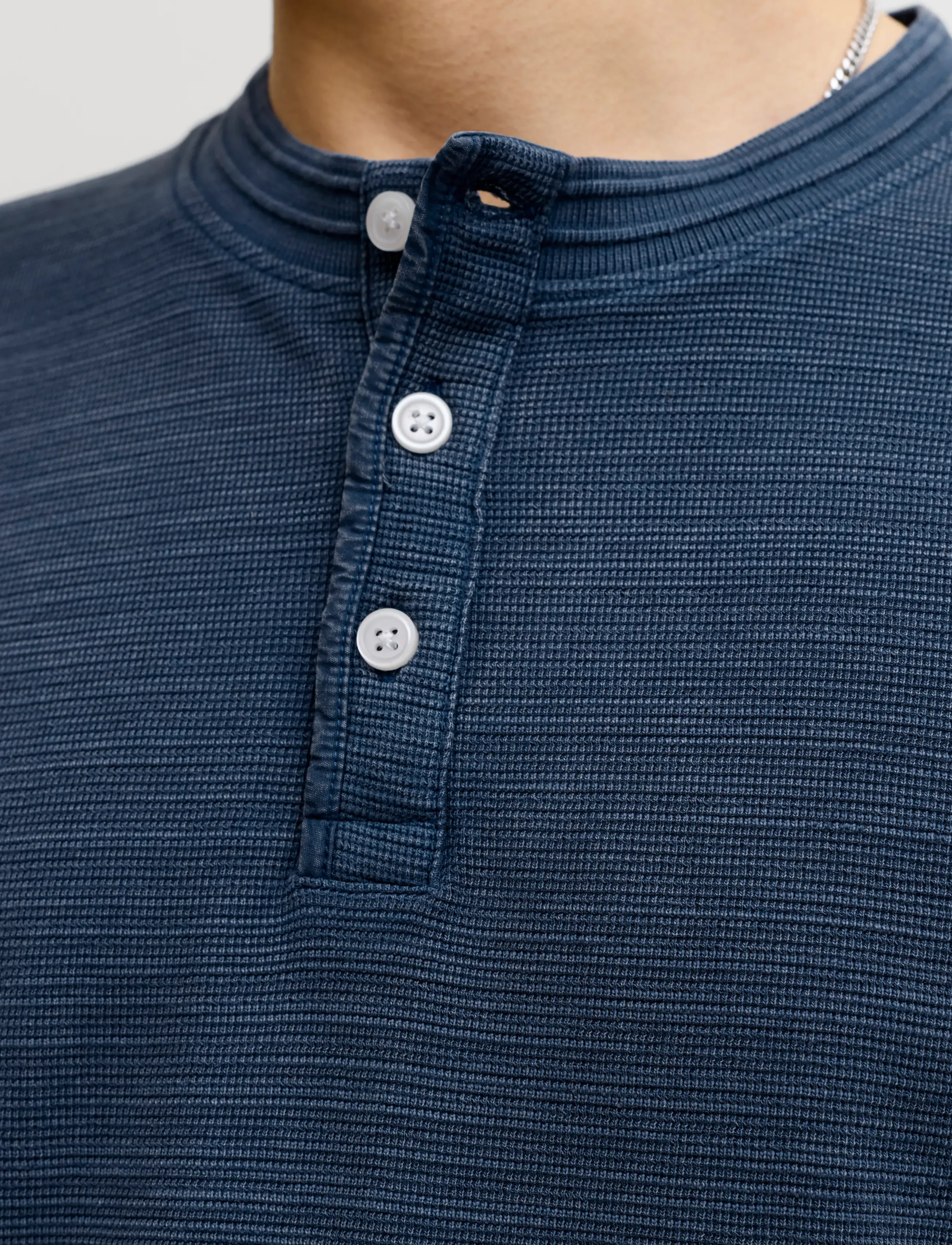 Jack & Jones - JPRBLULUCAS SS HENLEY TEE STYD SS26 - kortärmade t-shirts - insignia blue - 5
