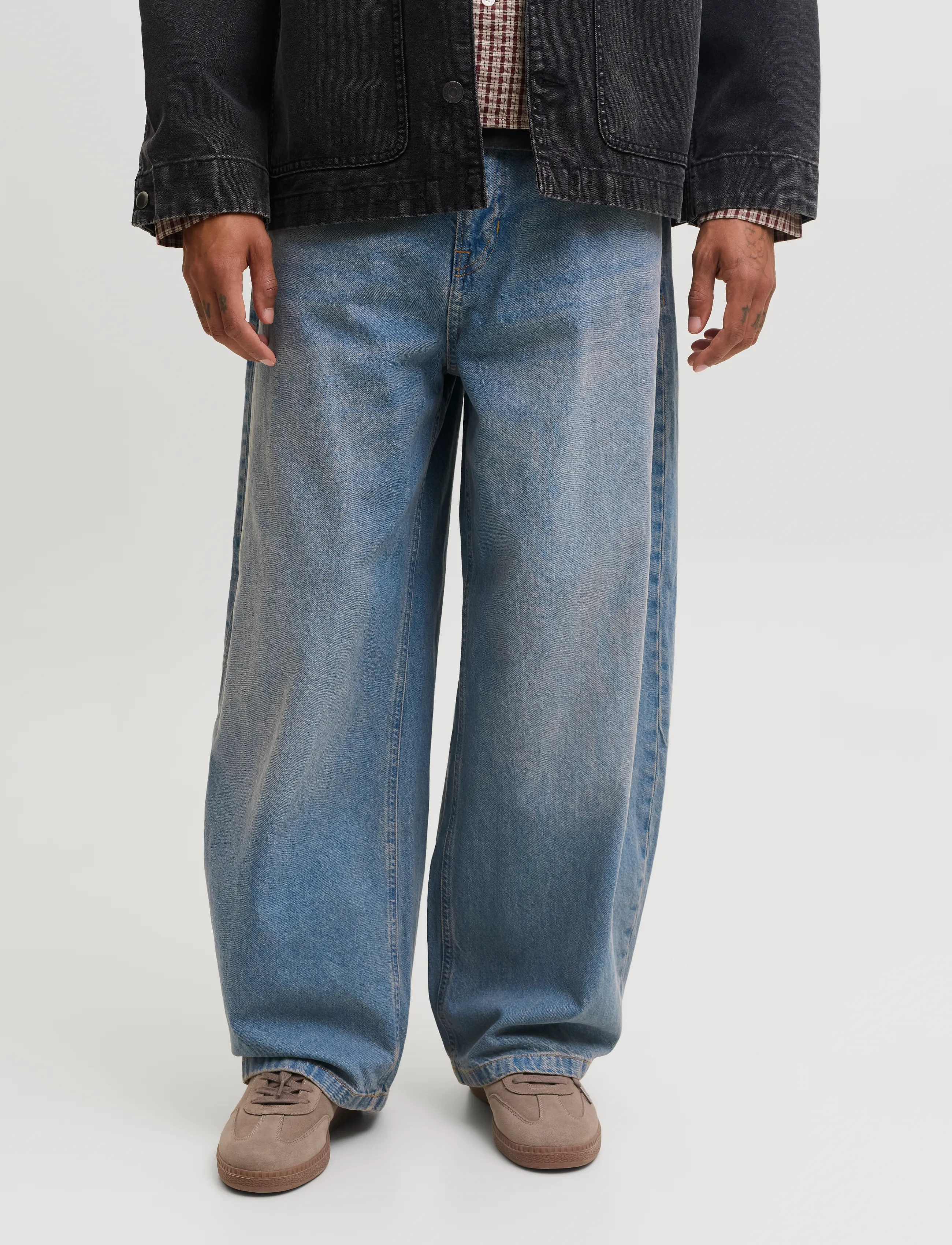 Jack & Jones JJIJOEY JJCREW SQ 071 SN - Loose jeans - BLUE DENIM / blue