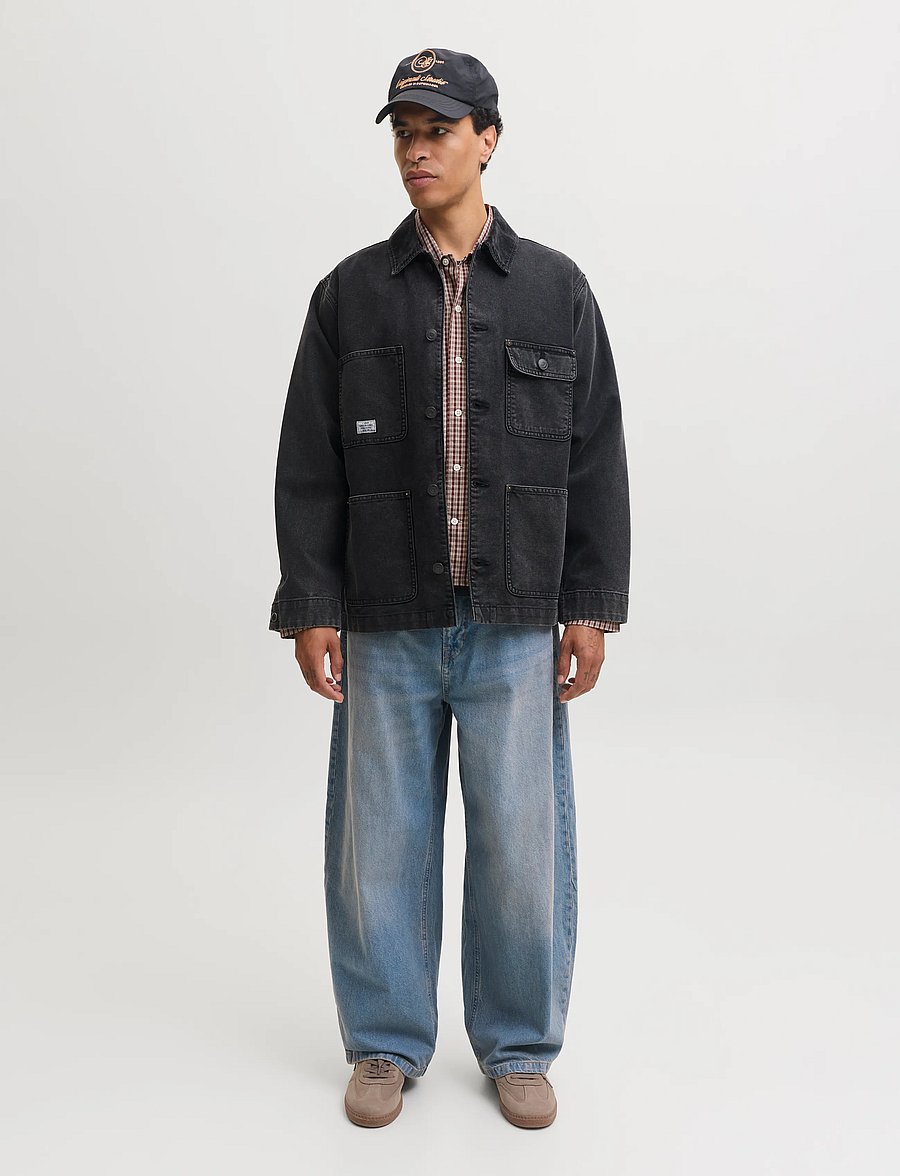 Jack & Jones - JJIJOEY JJCREW SQ 071 SN - weite jeans - blue denim - 4