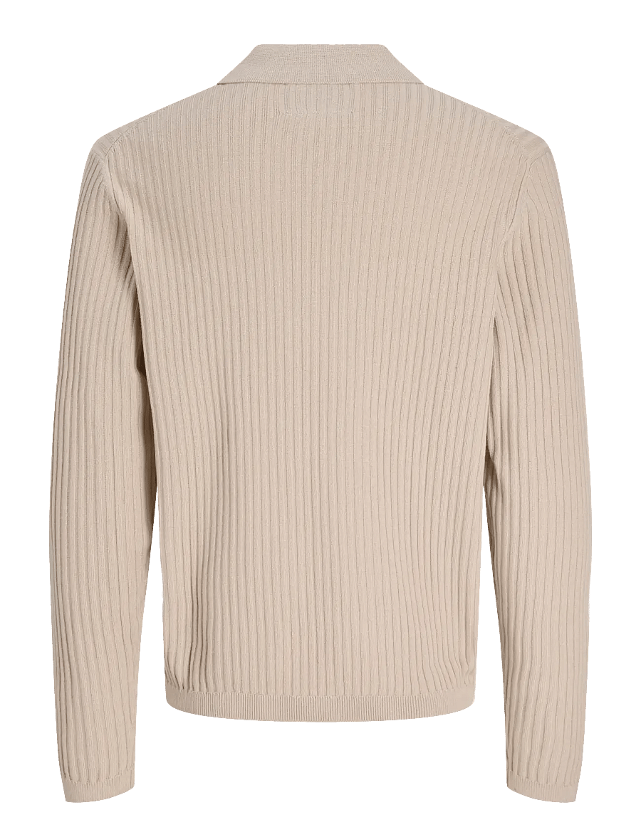 Jack & Jones - JPRBLAKAI KNIT POLO LS STYD SS26 - langärmelige gestrickte polohemden - ancient scroll - 2
