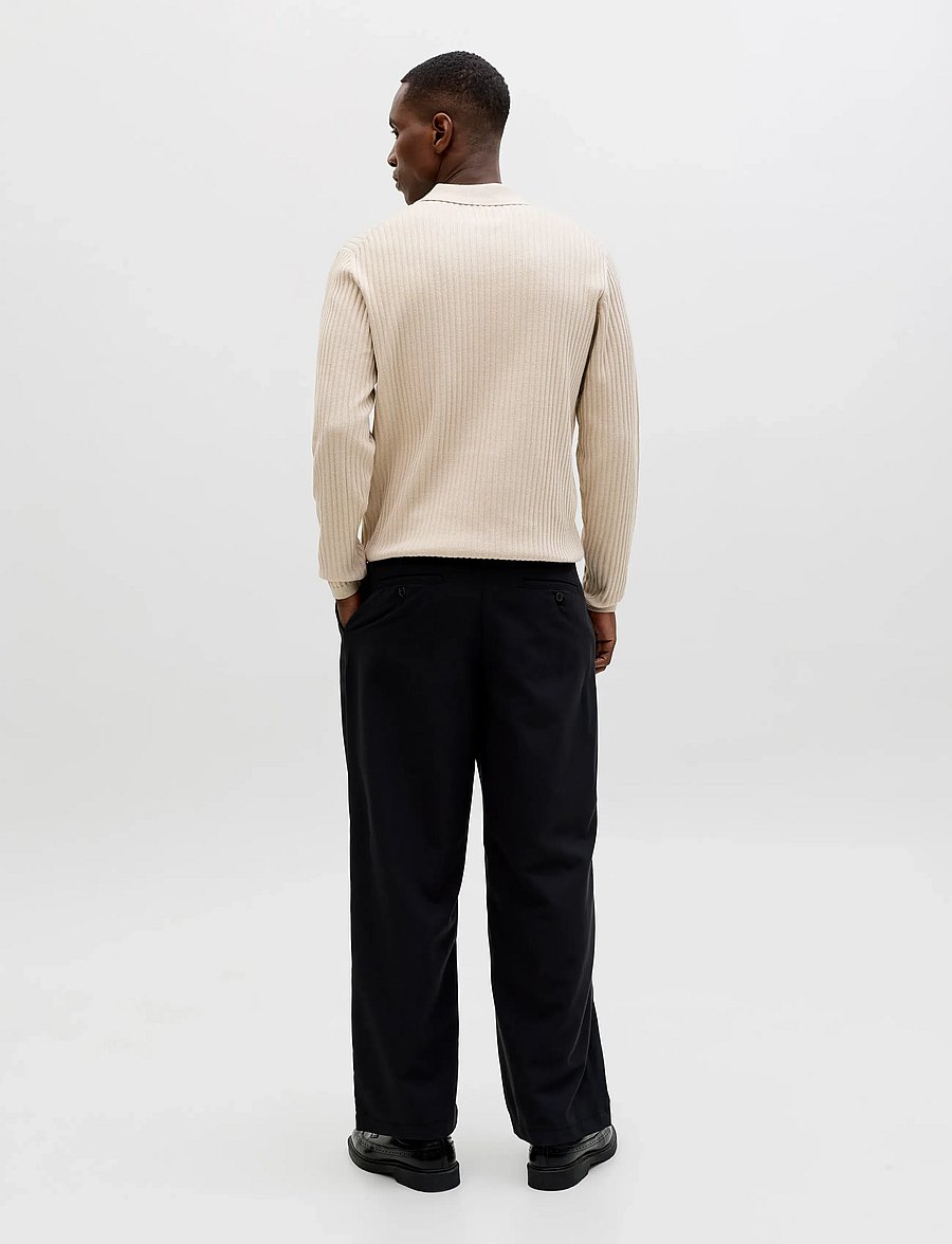 Jack & Jones - JPRBLAKAI KNIT POLO LS STYD SS26 - langärmelige gestrickte polohemden - ancient scroll - 3