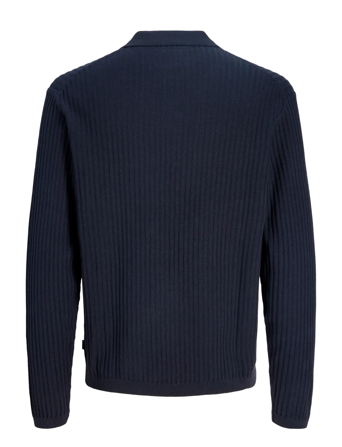Jack & Jones - JPRBLAKAI KNIT POLO LS STYD SS26 - poloer i strik med lange ærmer - night sky - 2