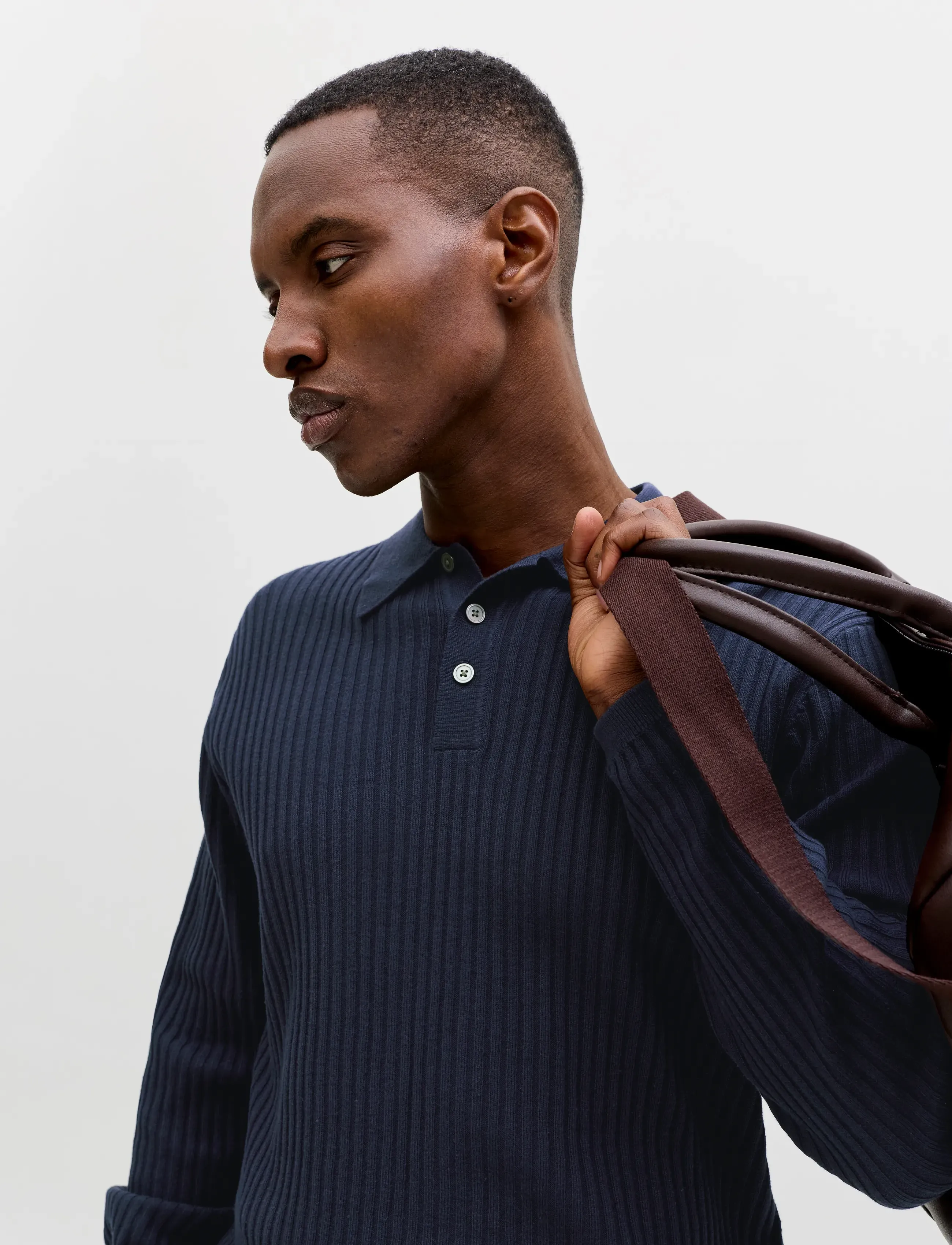 JACK & JONES Jprblakai Knit Polo Ls Styd Ss26 pikéer herr – bild 5