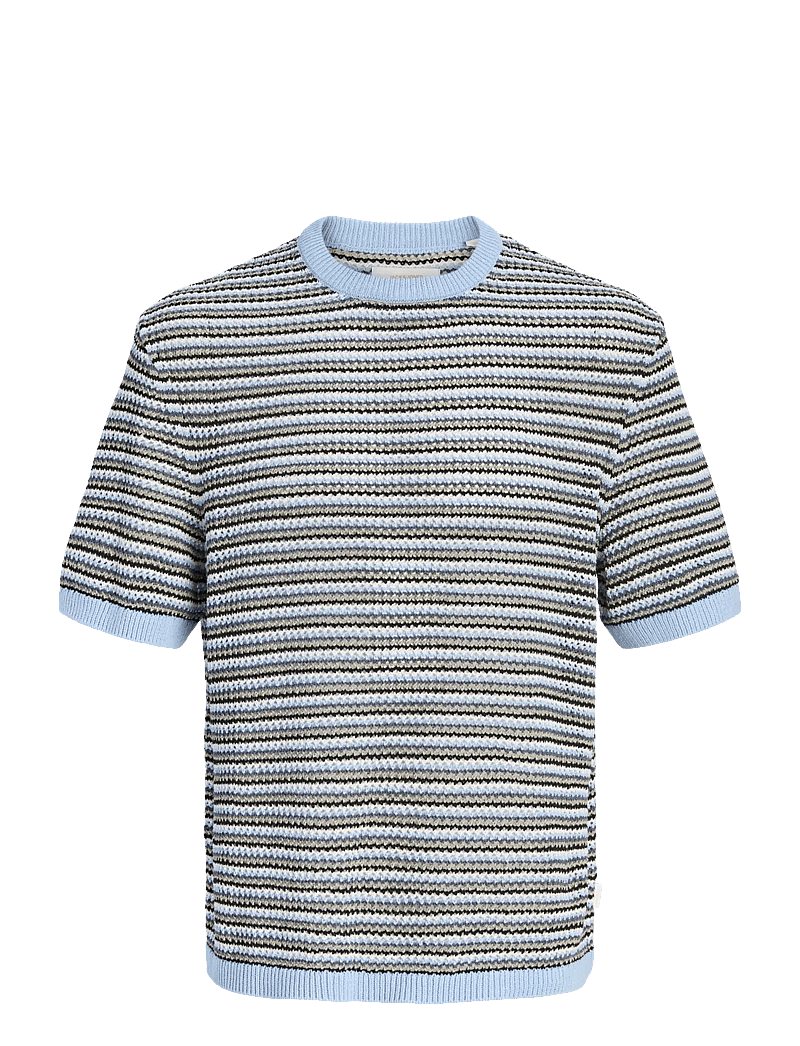 Jack & Jones - JORCARLO KNIT CREW NECK STYD SS26 - lyhythihaiset - cashmere blue - 1