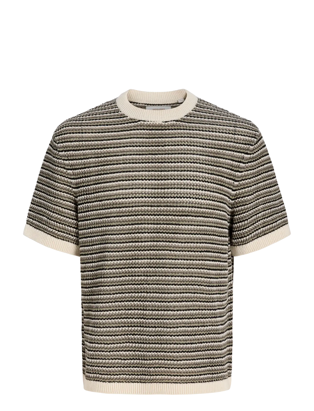 JACK & JONES Jorcarlo Knit Crew Neck Styd Ss26 Schwarz - XXL - Herren