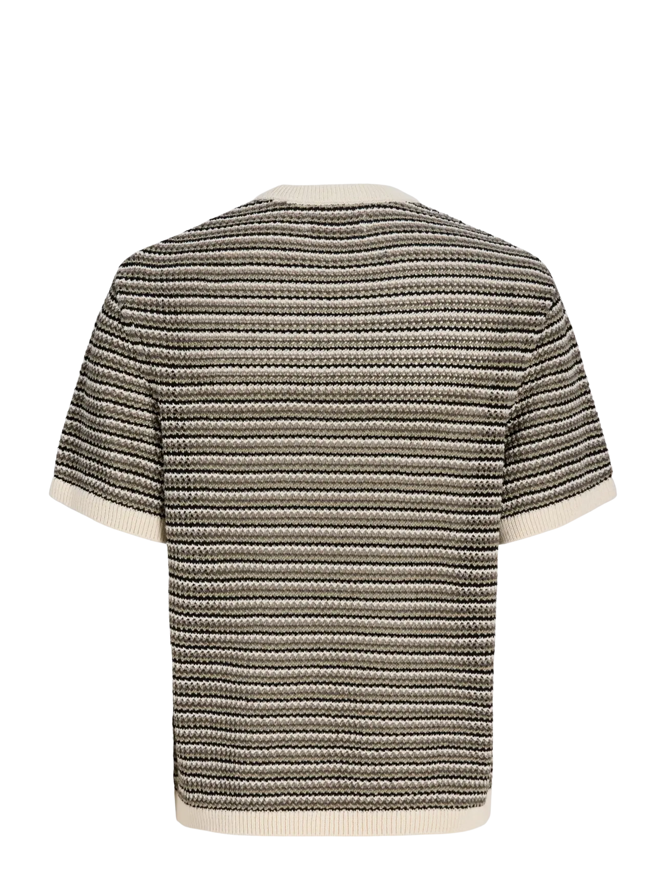 Jack & Jones - JORCARLO KNIT CREW NECK STYD SS26 - kortærmede t-shirts - sea salt - 2