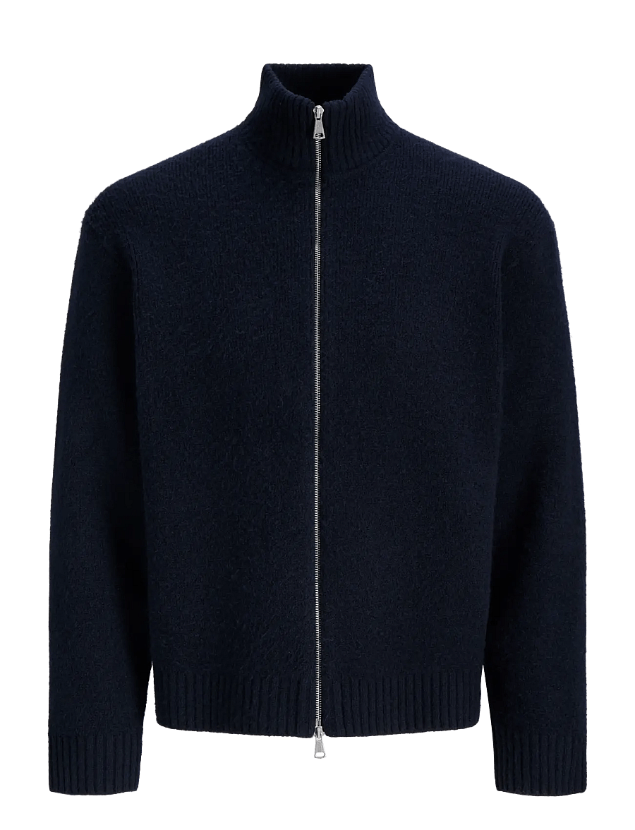 Jack & Jones - JORMONTREAL KNIT OLLIE ZIP CARDIGAN LN - pullover mit durchgehendem reißverschluss - sky captain - 0