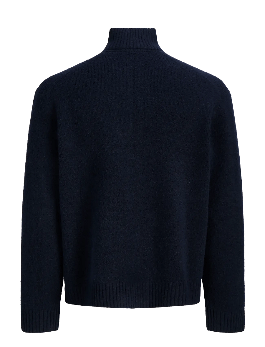 Jack & Jones - JORMONTREAL KNIT OLLIE ZIP CARDIGAN LN - pullover mit durchgehendem reißverschluss - sky captain - 1