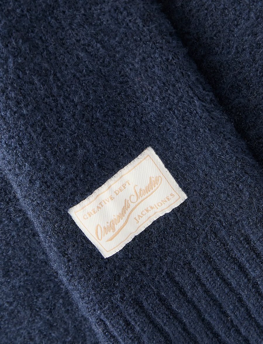 Jack & Jones - JORMONTREAL KNIT OLLIE ZIP CARDIGAN LN - pullover mit durchgehendem reißverschluss - sky captain - 2