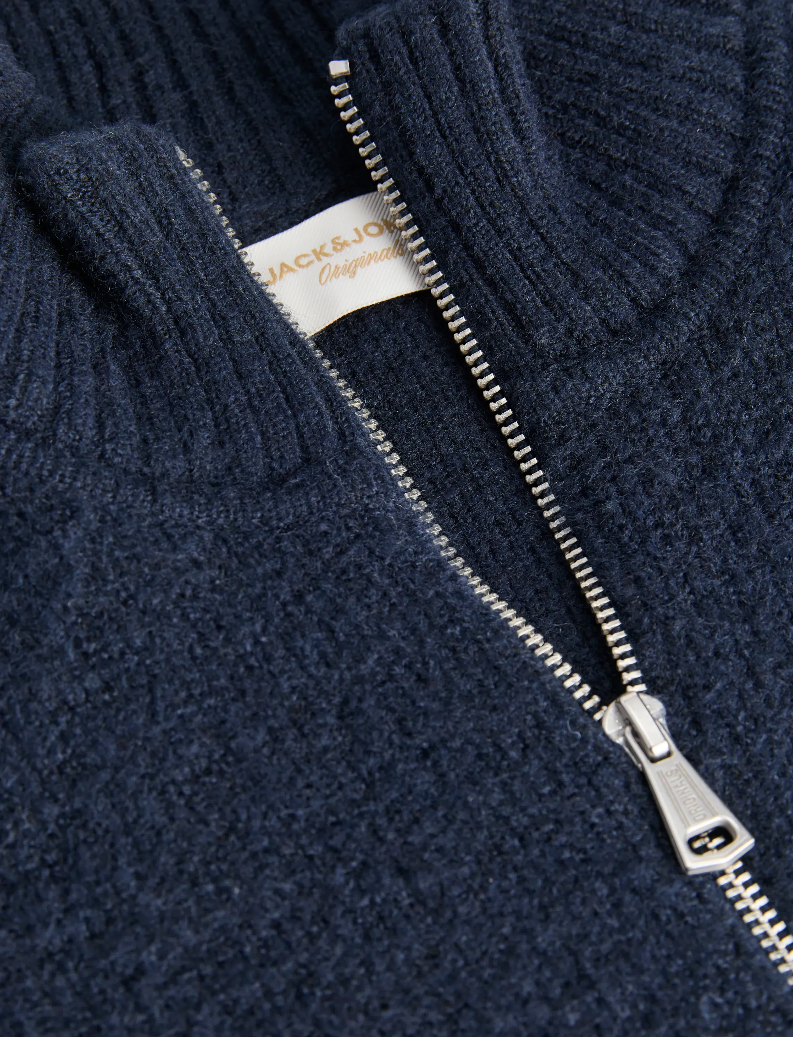 Jack & Jones - JORMONTREAL KNIT OLLIE ZIP CARDIGAN LN - pullover mit durchgehendem reißverschluss - sky captain - 3