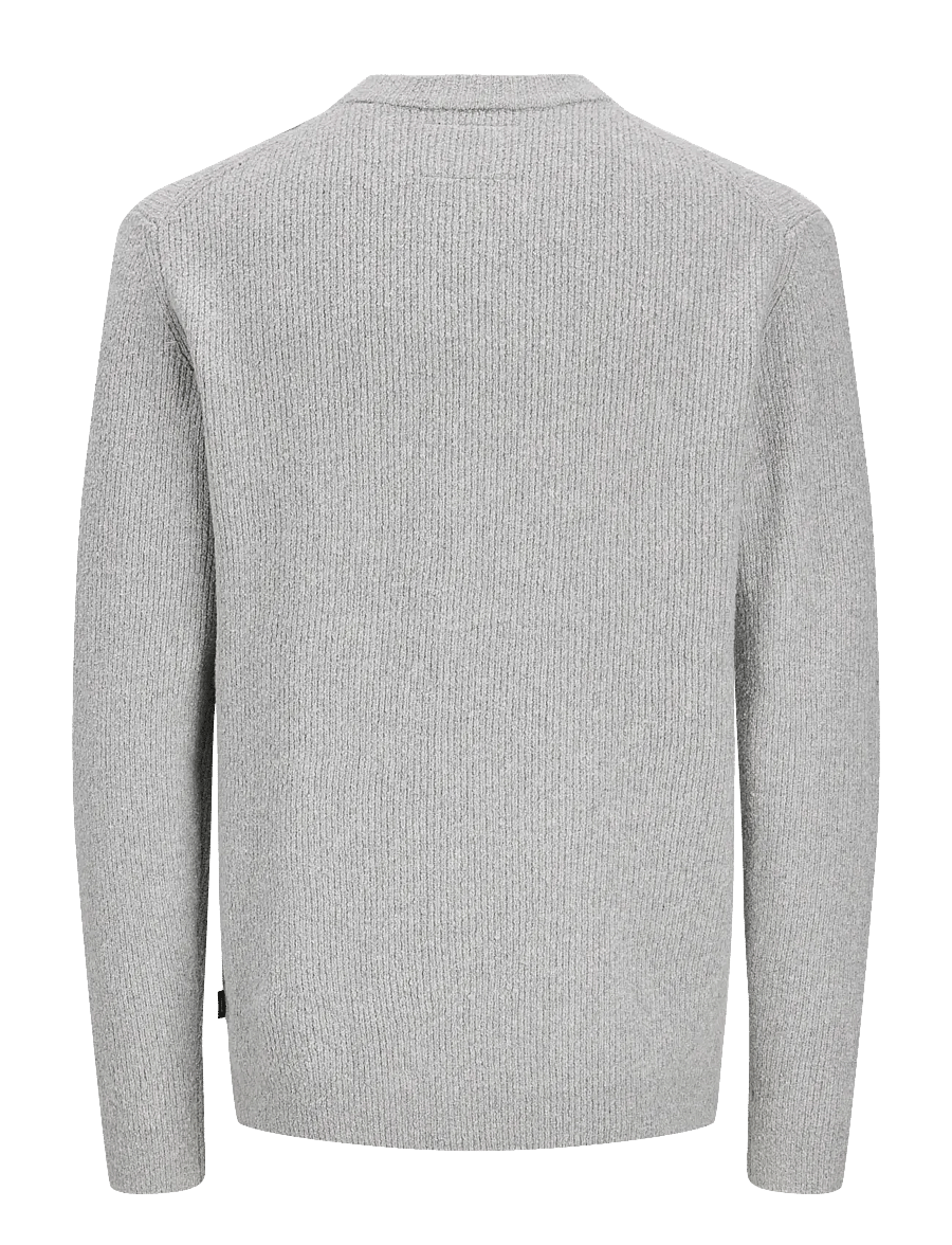 Jack & Jones - JPRBLAWESLEY KNIT MOCK NECK BF - rundhalsad - light grey melange - 1