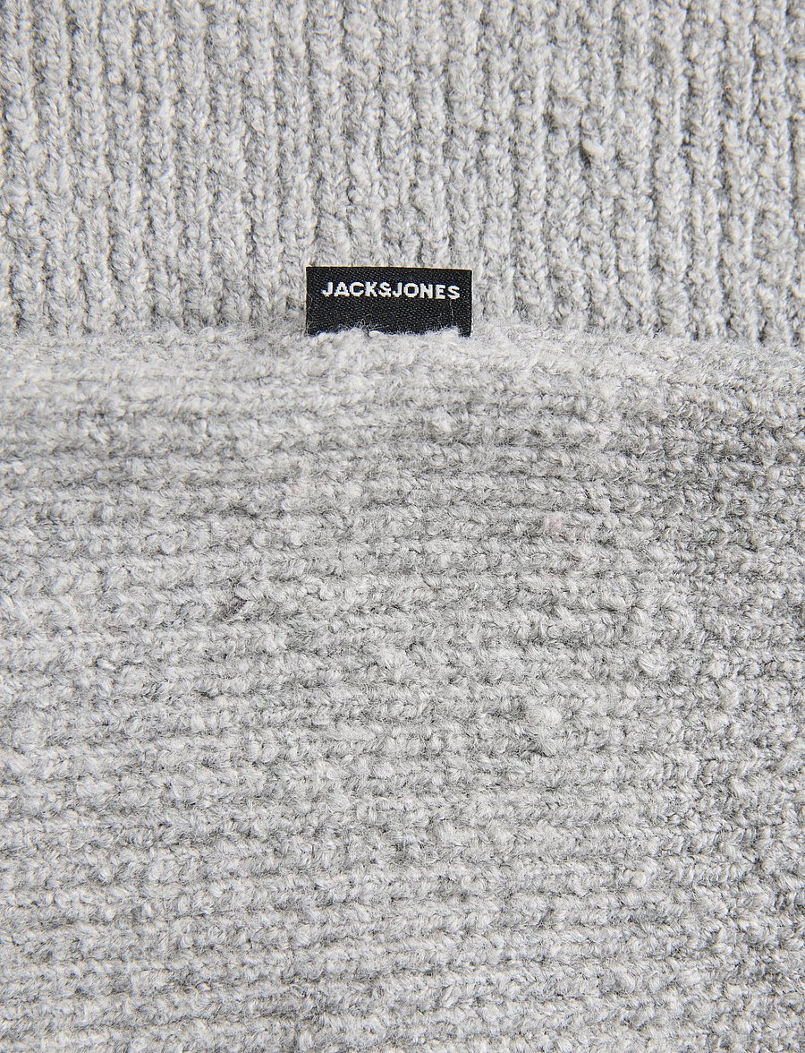 Jack & Jones - JPRBLAWESLEY KNIT MOCK NECK BF - rundhalsad - light grey melange - 2