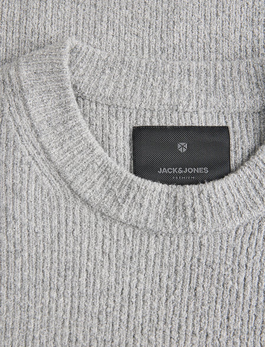Jack & Jones - JPRBLAWESLEY KNIT MOCK NECK BF - rundhalsad - light grey melange - 3