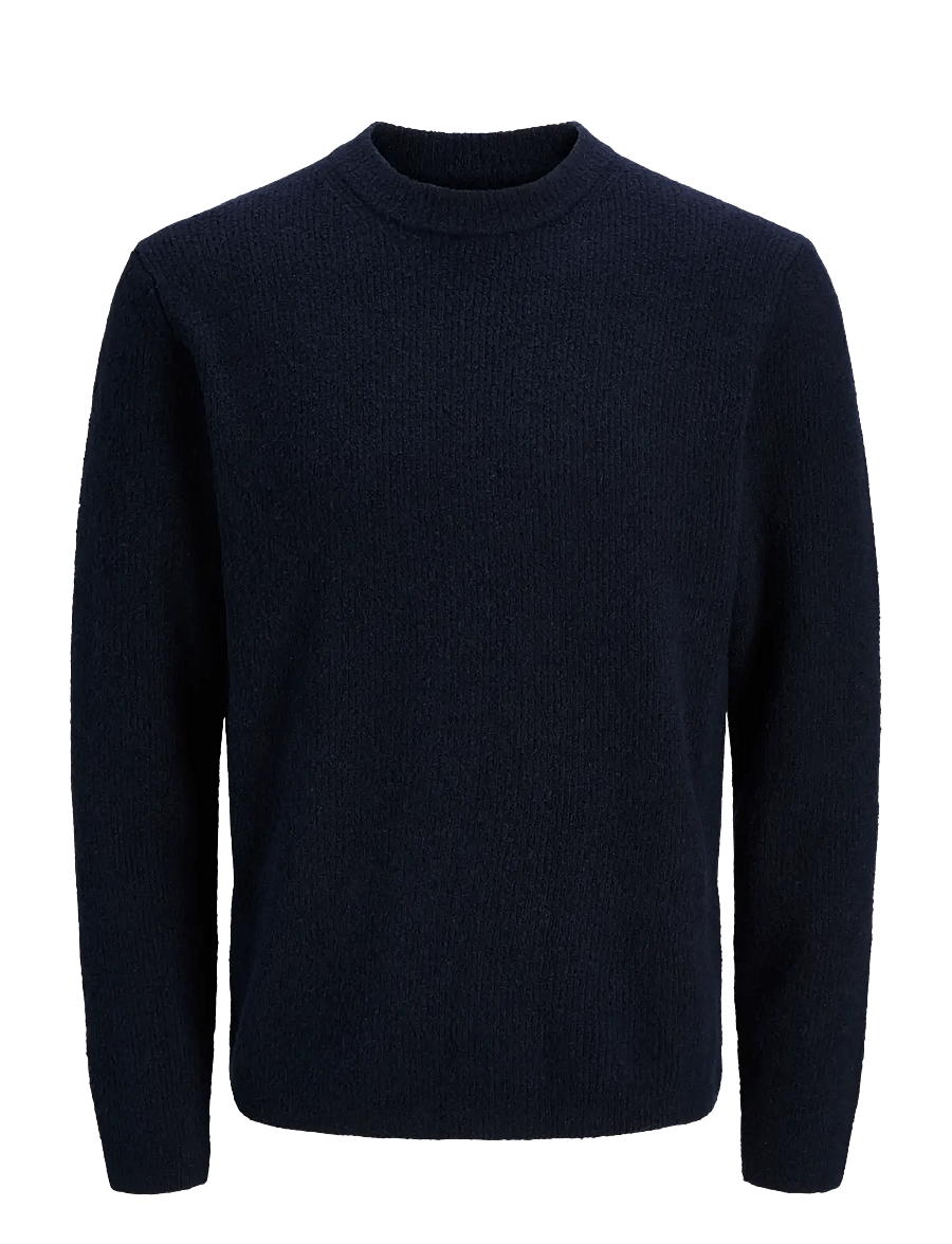 Jack & Jones - JPRBLAWESLEY KNIT MOCK NECK BF - rundhalsad - night sky - 0