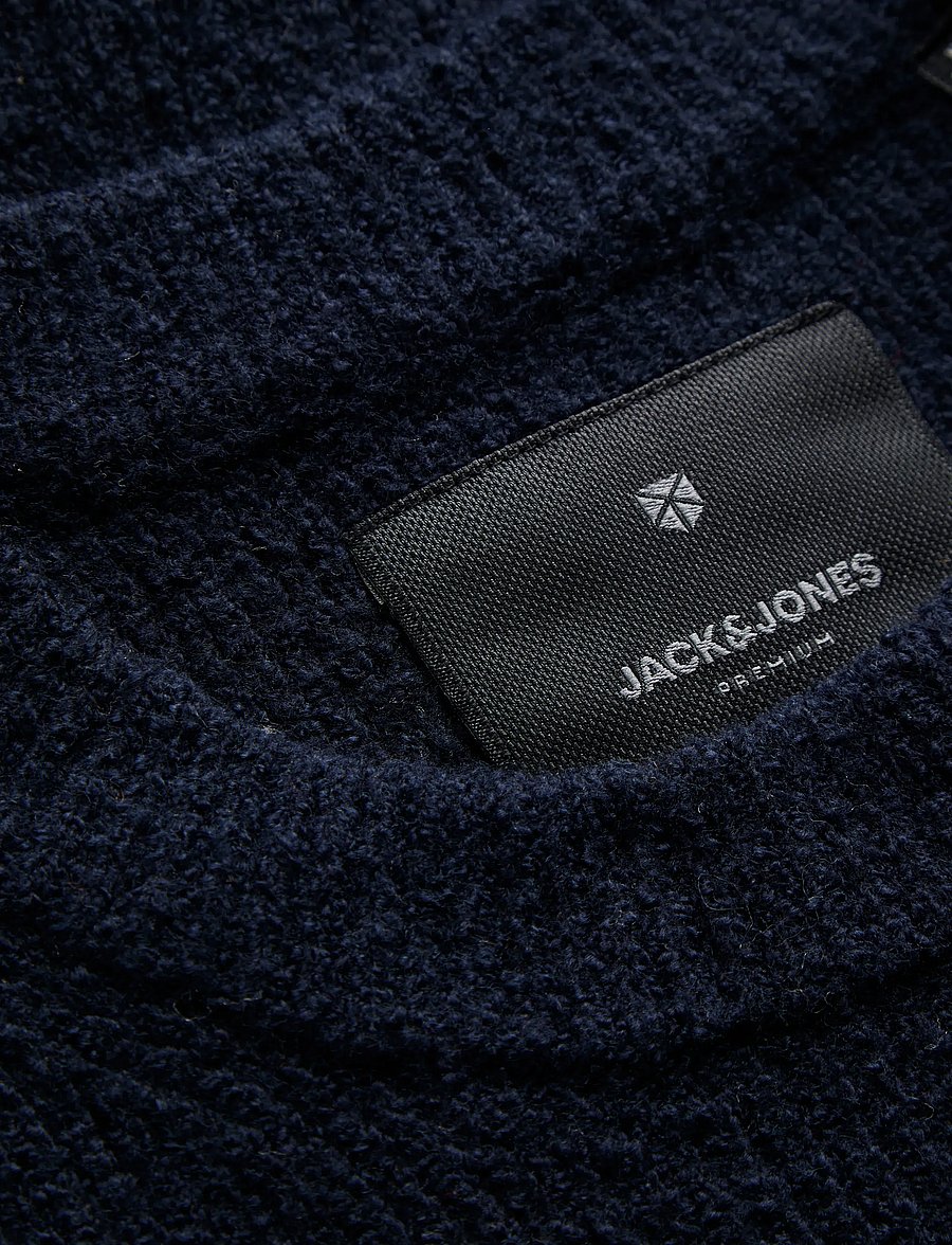 Jack & Jones - JPRBLAWESLEY KNIT MOCK NECK BF - rundhalsad - night sky - 3
