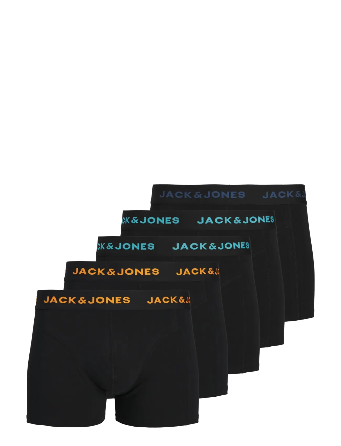 Jack & Jones JACLAD SOLID TRUNKS 5 PACK - Unterwäsche - BLACK / black