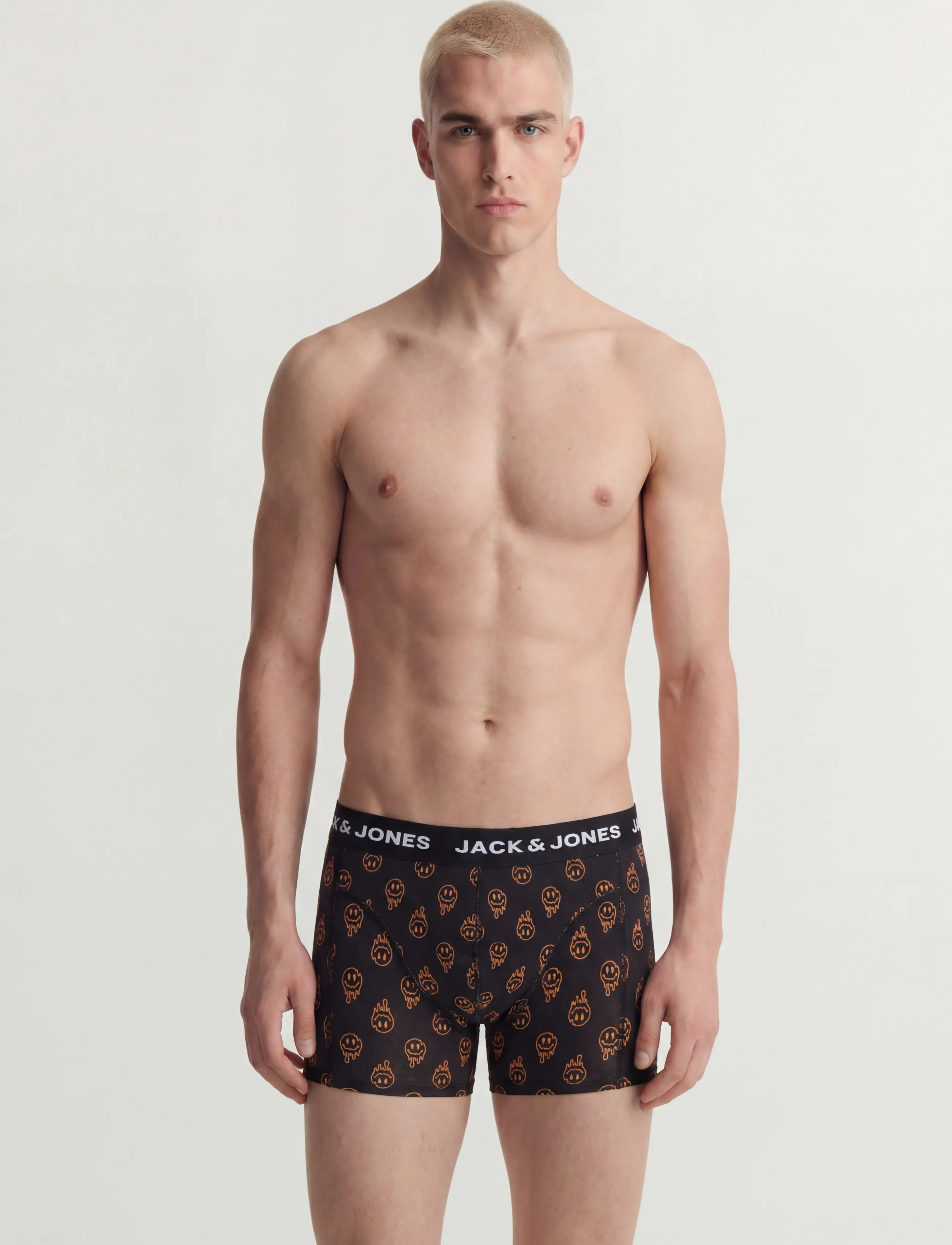 Jack & Jones JACDALE SMILEY TRUNKS 5 PACK - Underbukser - BLACK / black