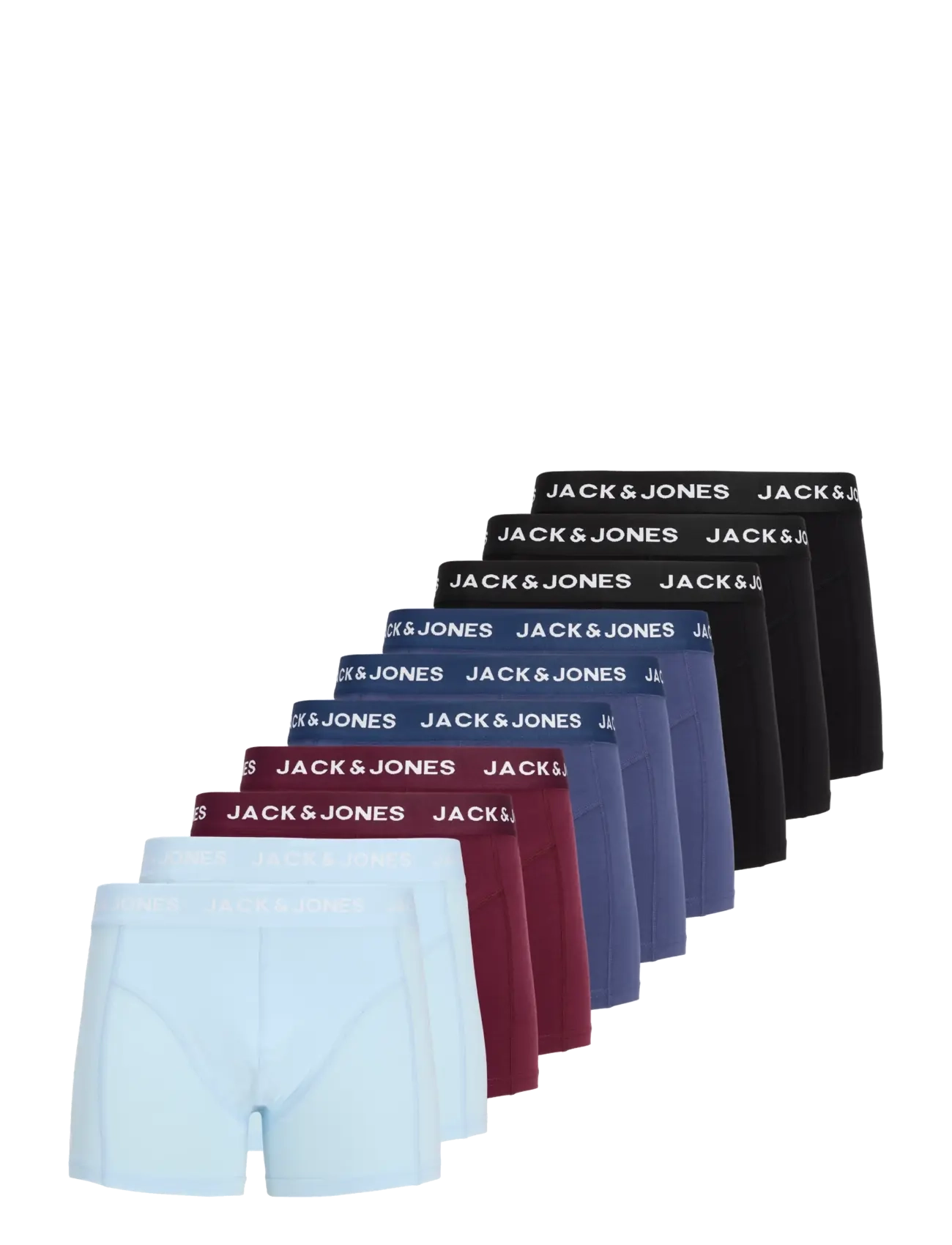 Jack & Jones JACJOTA SOLID TRUNKS 10 PACK - Aluspüksid - WINDSOR WINE / burgundy