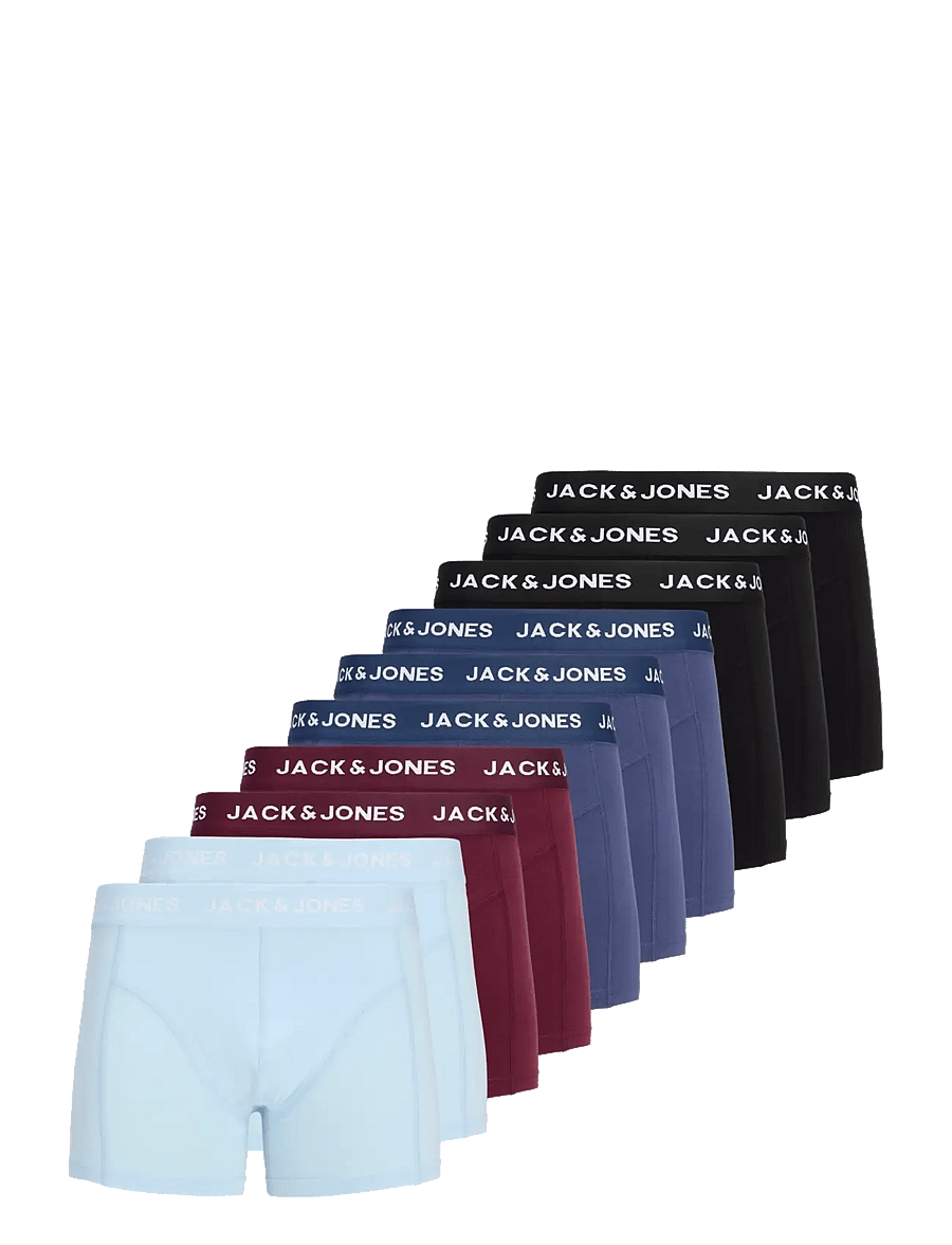 Jack & Jones - JACJOTA SOLID TRUNKS 10 PACK - windsor wine - 1