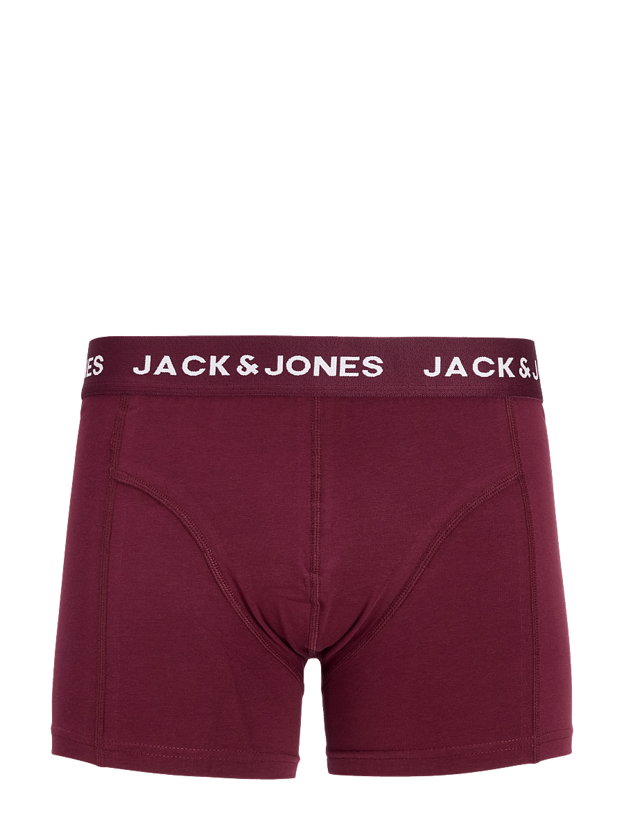 Jack & Jones - JACJOTA SOLID TRUNKS 10 PACK - windsor wine - 3