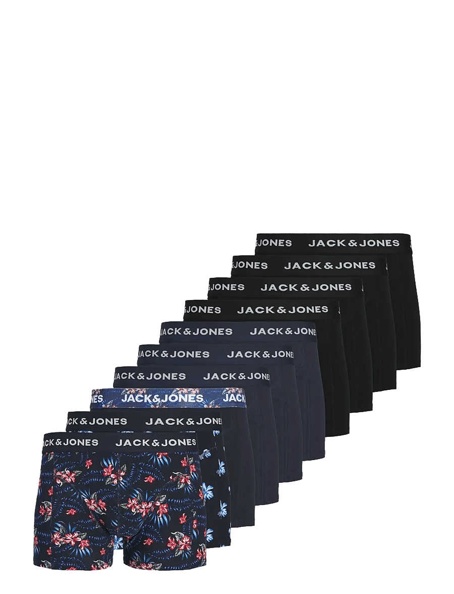 Jack & Jones - JACLAMINE FLOWER TRUNKS 10 PACK - unterhosen im multipack - sky captain - 0