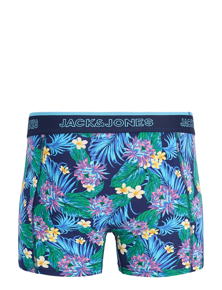 Jack & Jones - JACAARON FLOWER TRUNKS 12 PACK - ocean cavern - 1