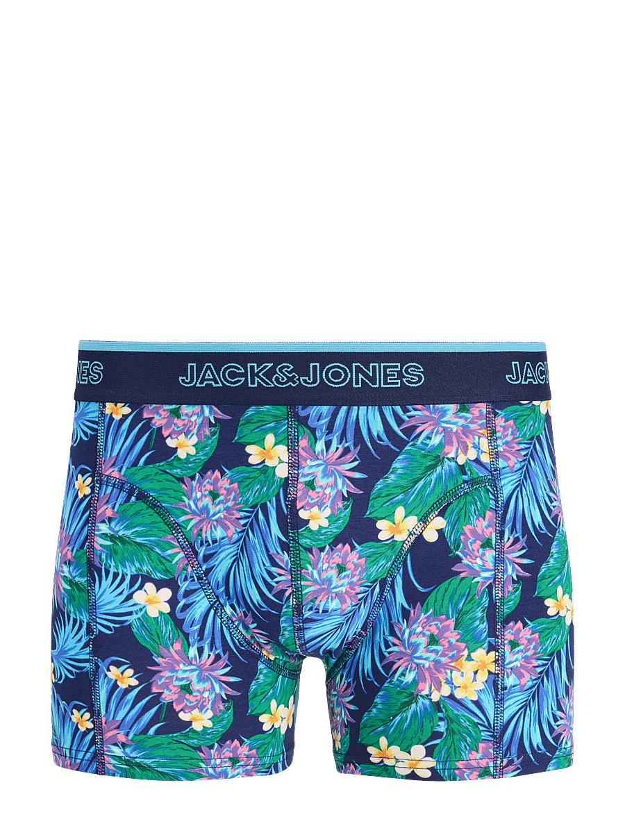 Jack & Jones - JACAARON FLOWER TRUNKS 12 PACK - ocean cavern - 3