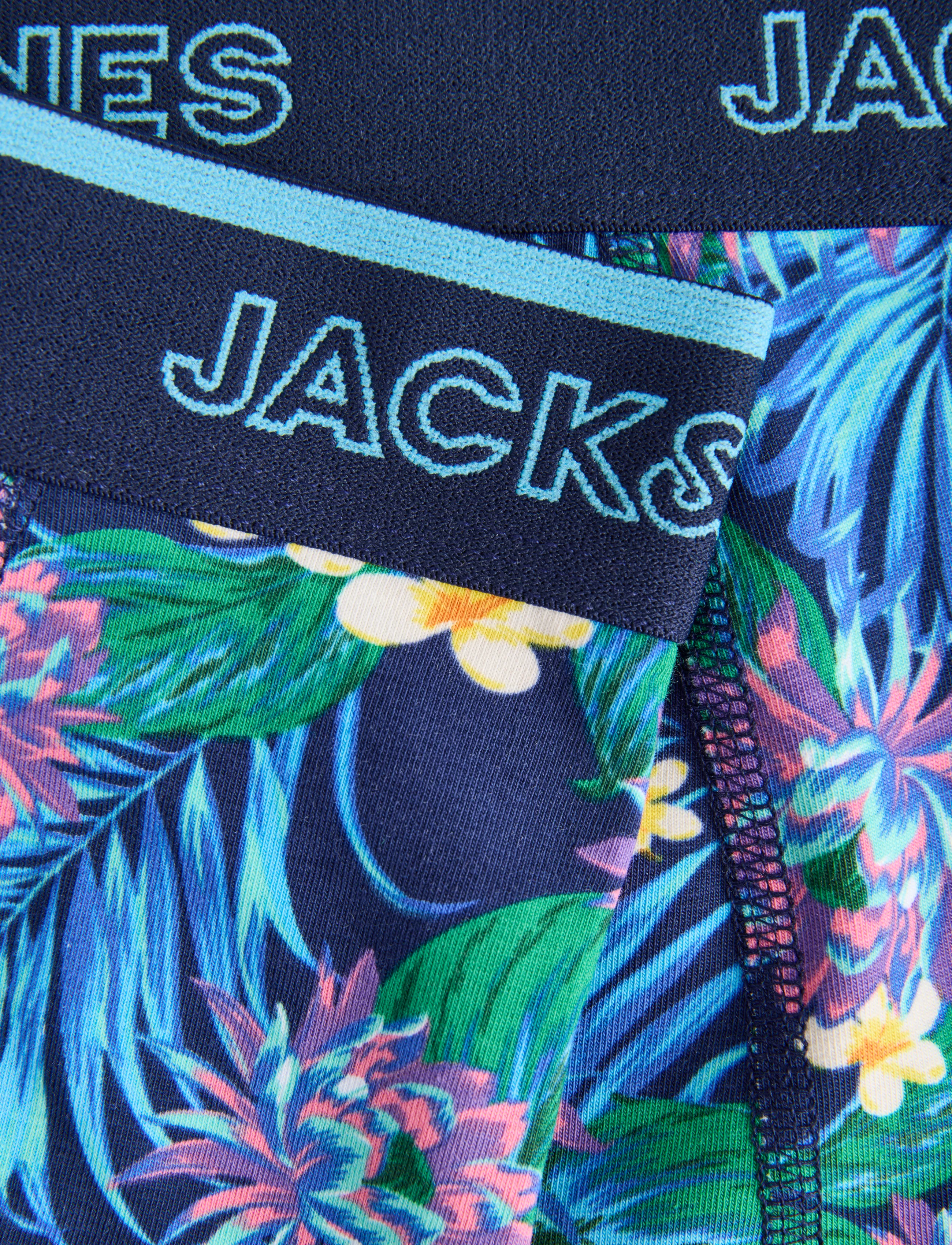 Jack & Jones - JACAARON FLOWER TRUNKS 12 PACK - ocean cavern - 4