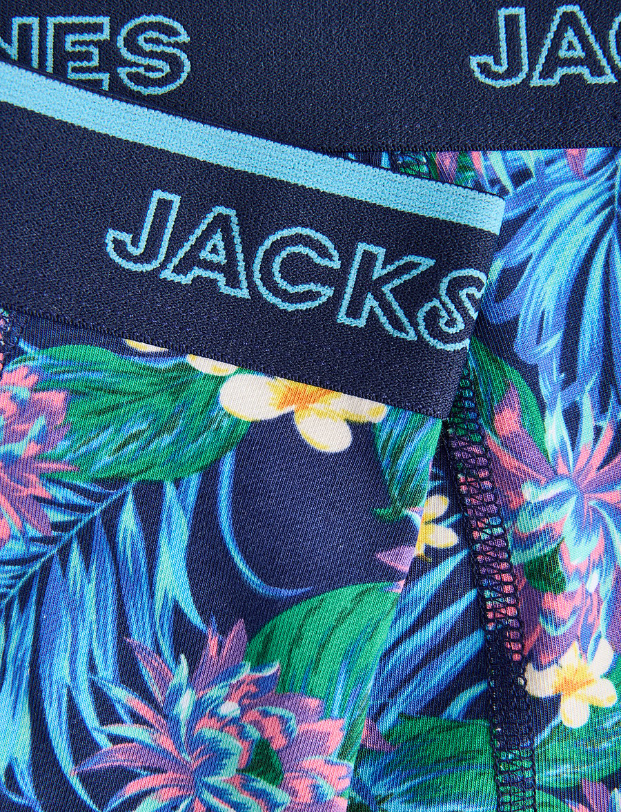 Jack & Jones - JACAARON FLOWER TRUNKS 12 PACK - ocean cavern - 4