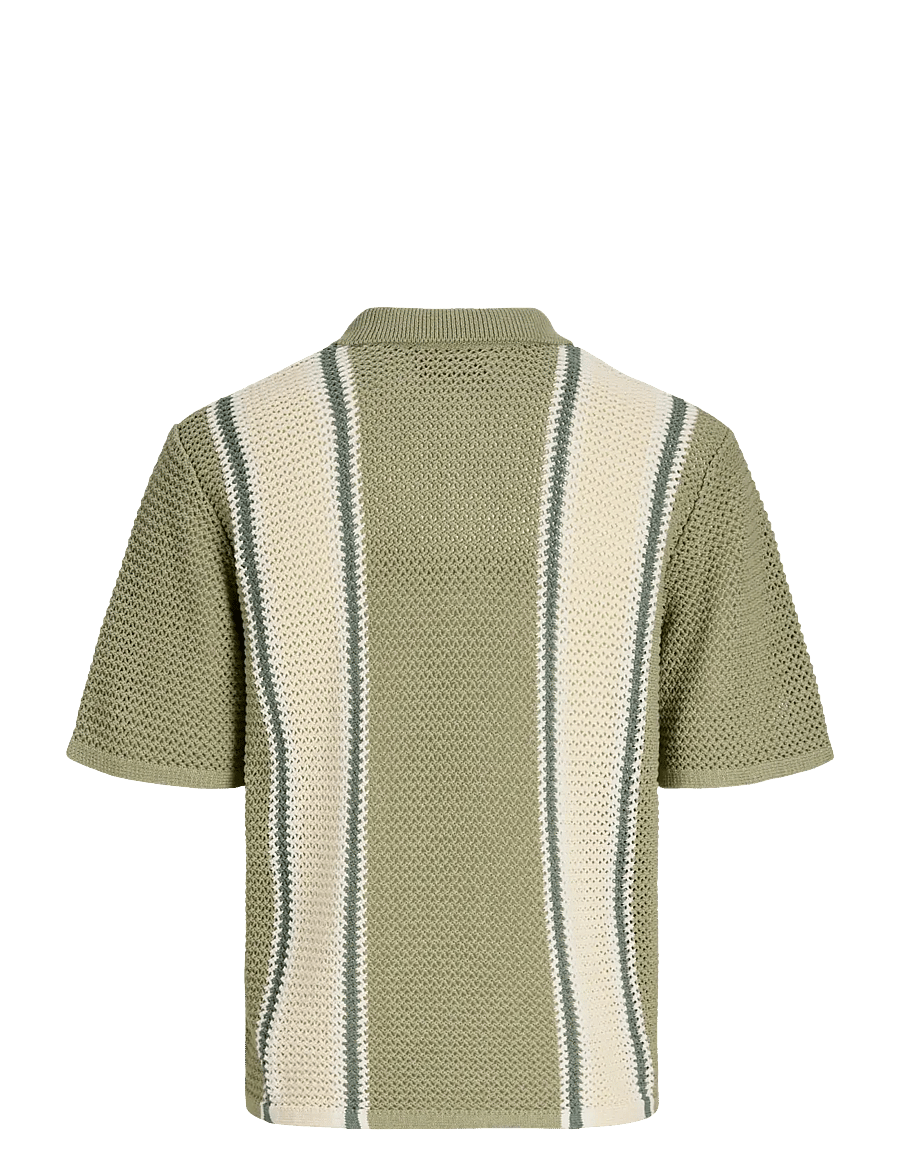 Jack & Jones - JORBENSON KNIT SS POLO STYD SS26 - seagrass - 2
