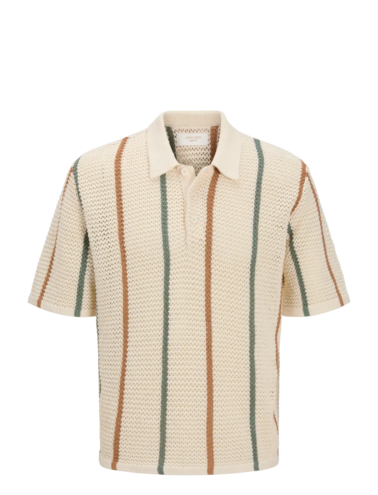 Jack & Jones - JORBENSON KNIT SS POLO STYD SS26 - sea salt - 1