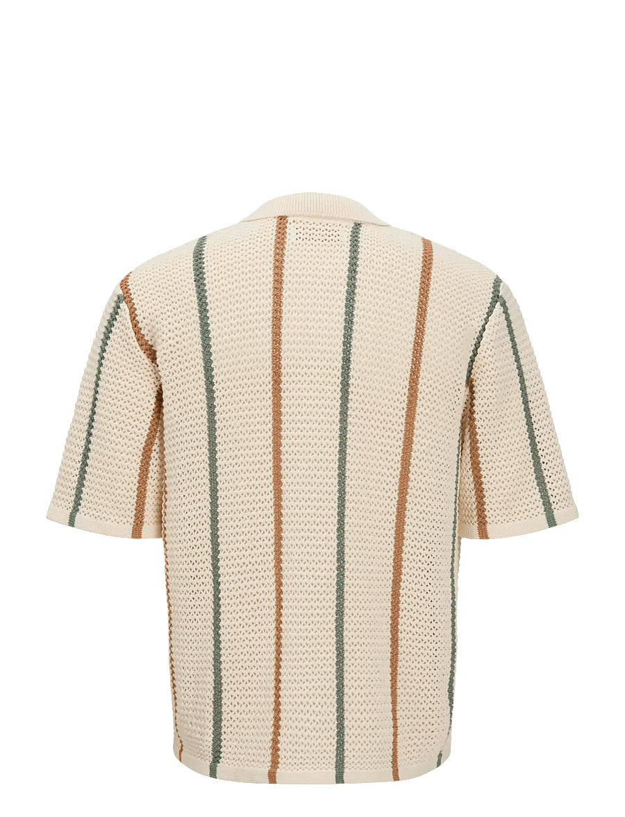 Jack & Jones - JORBENSON KNIT SS POLO STYD SS26 - sea salt - 2